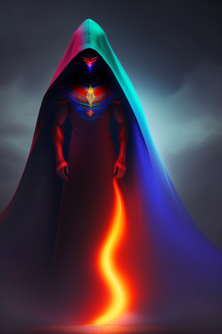 Lexica - A human form cloaked in spiritual energy, representing the ...