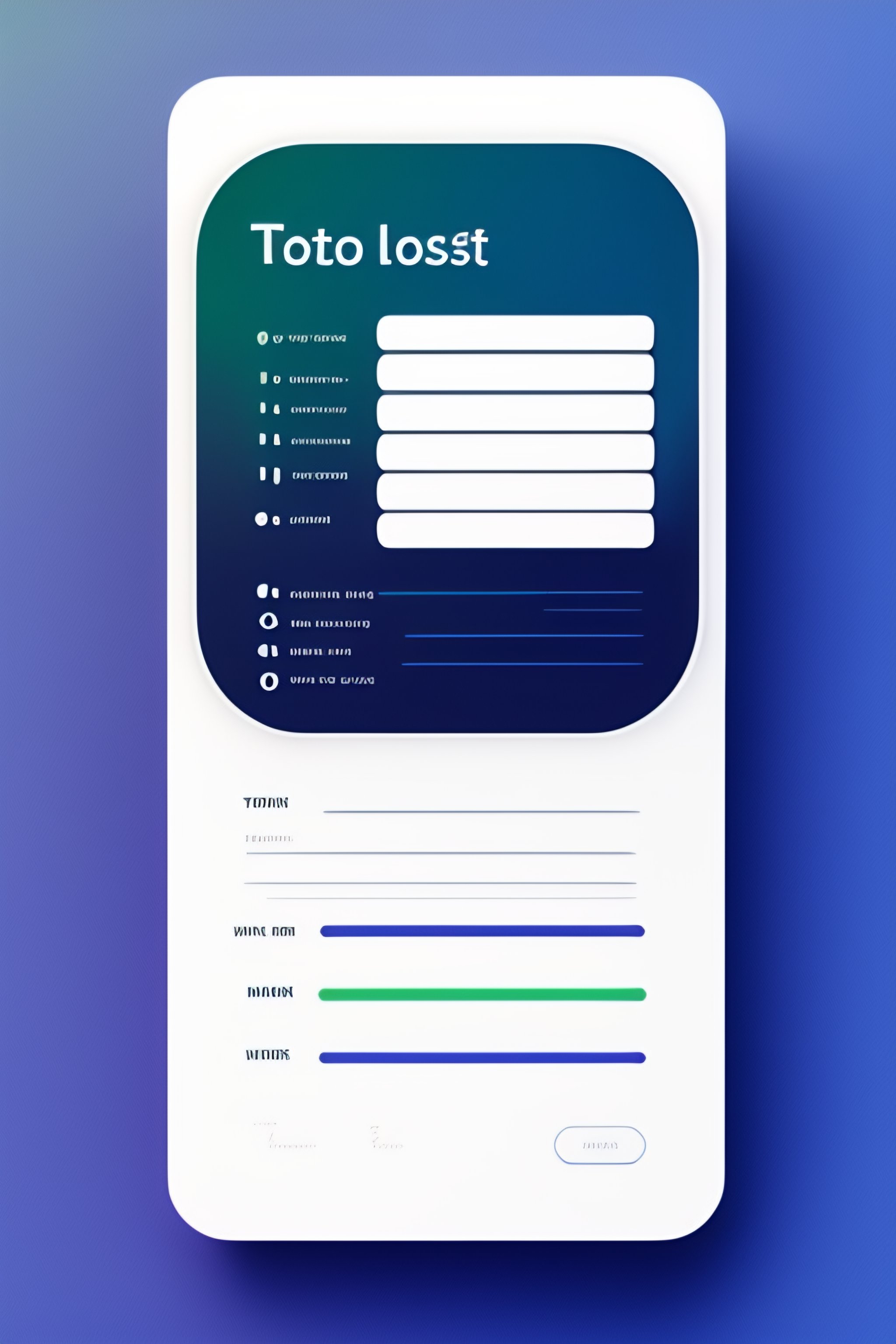 Lexica - Todo list application minimalist design for computer desktop