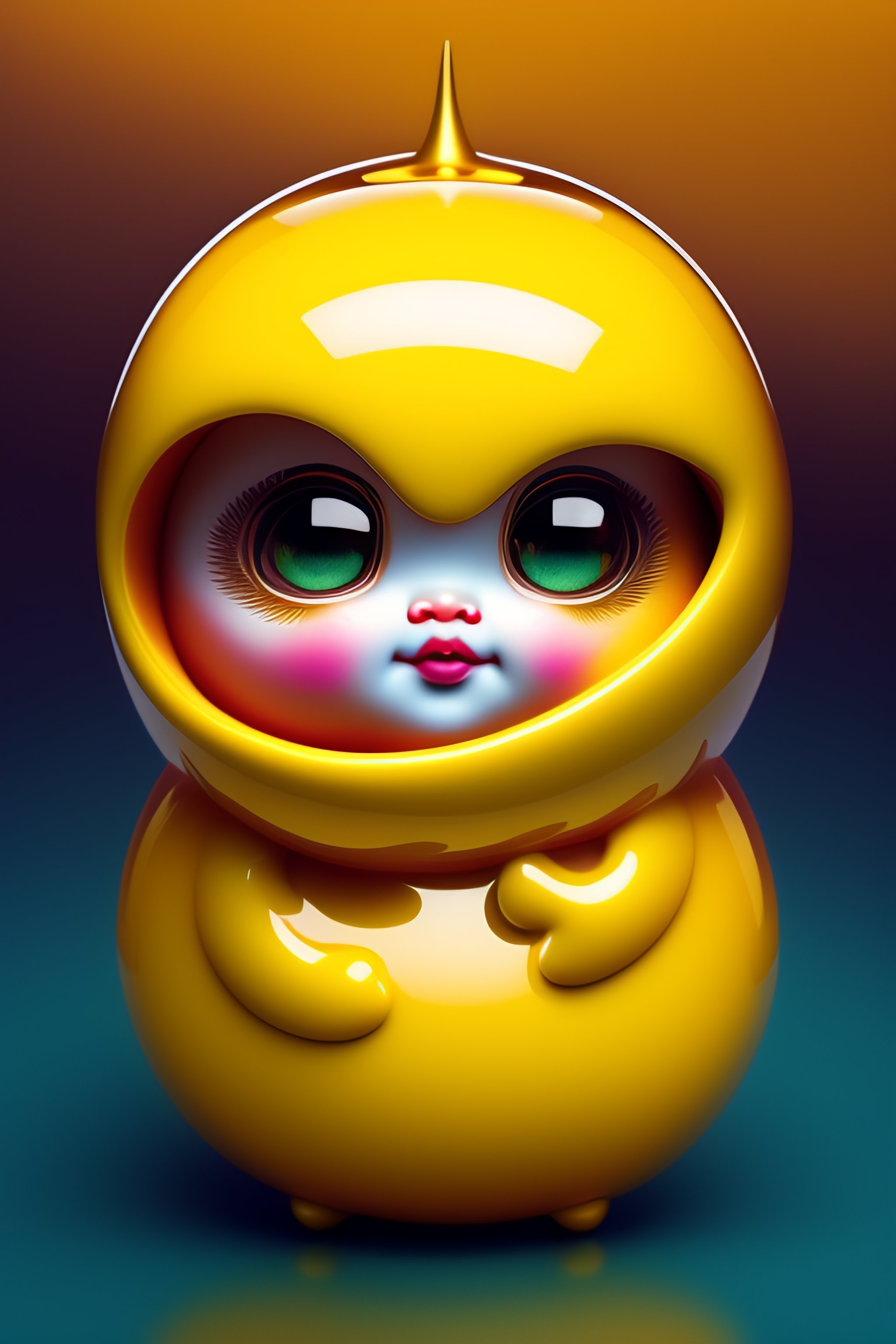 Lexica - Omi xiaolin , yellow , super cute , dreamlike , surrealism ...