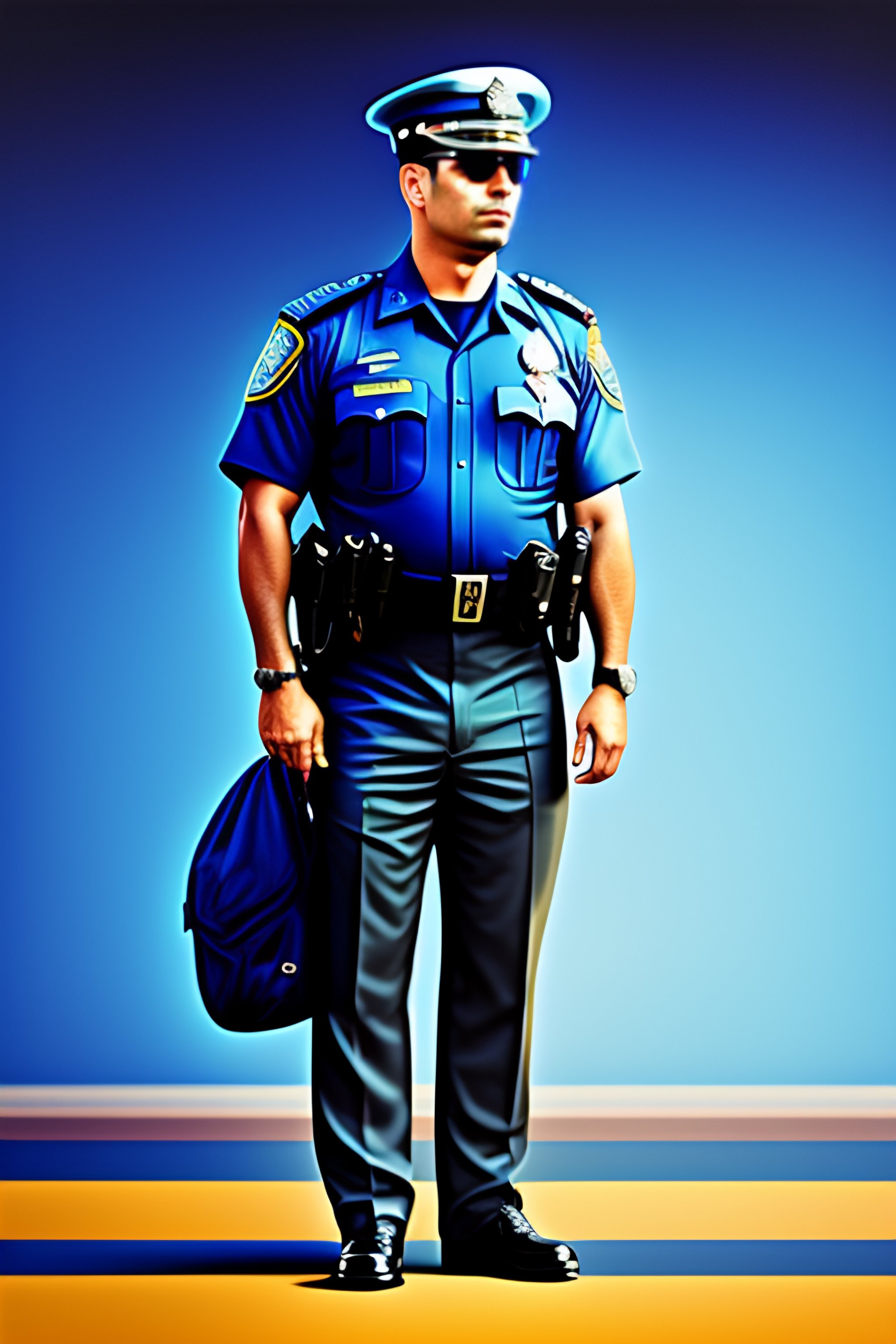 lexica-policeman-with-sunglasses-full-body-looking-ahead-blue