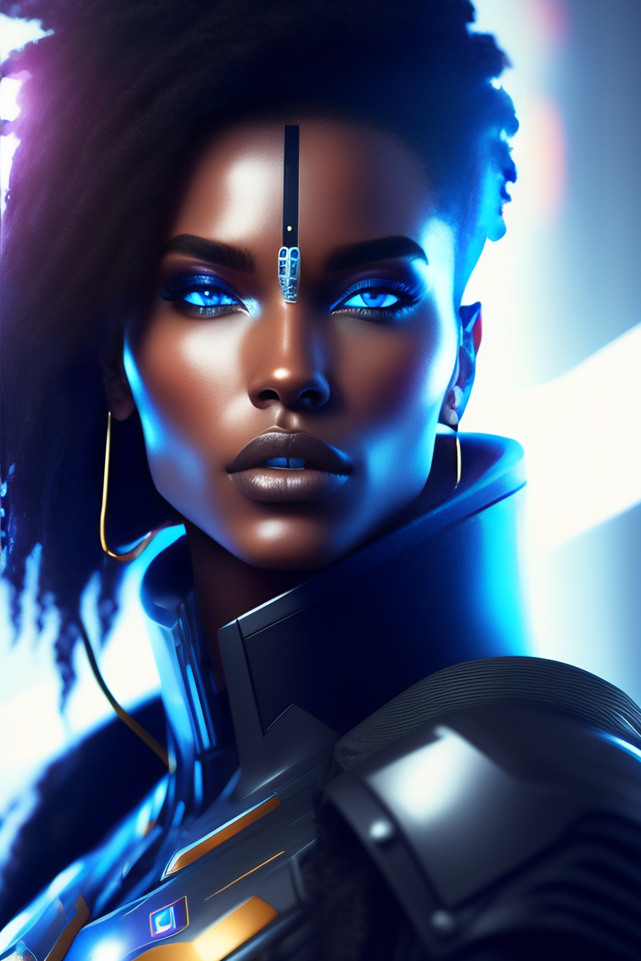 Lexica - A cybepunk male with android like features, electronic ...