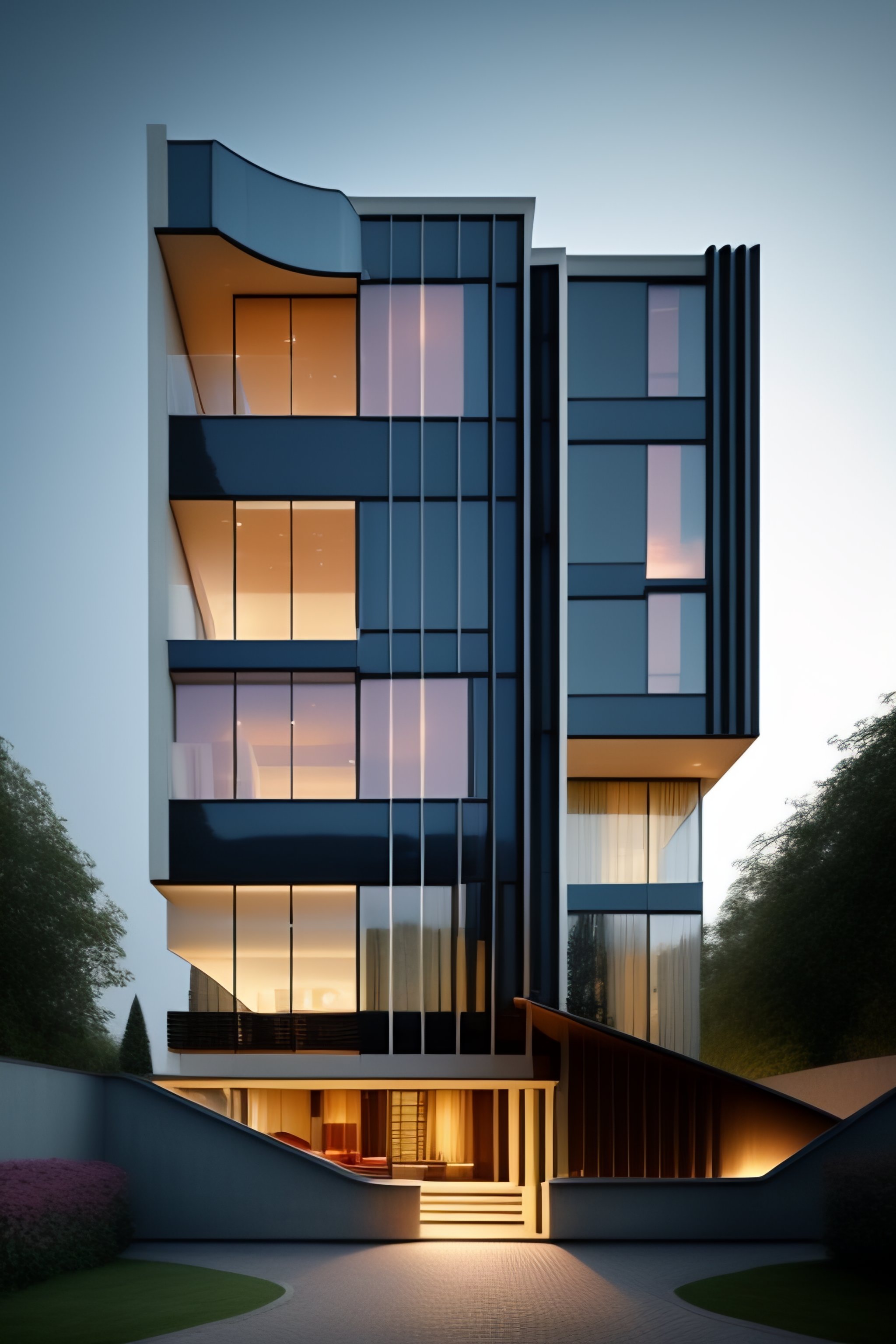 Lexica - New architecture that becomes popular in 2050 FOR hotels and ...
