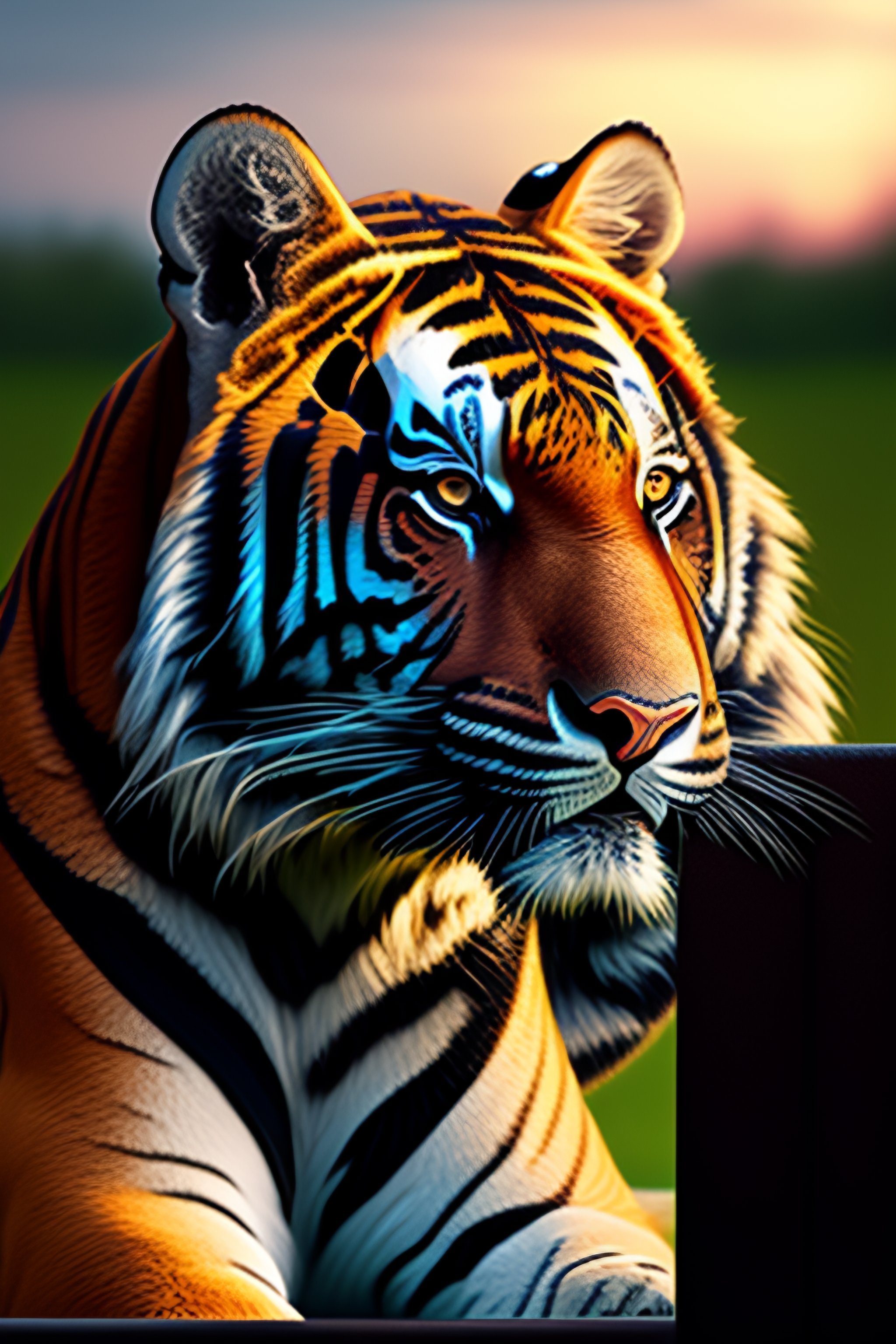 Lexica - Tiger Playing Chess With Me