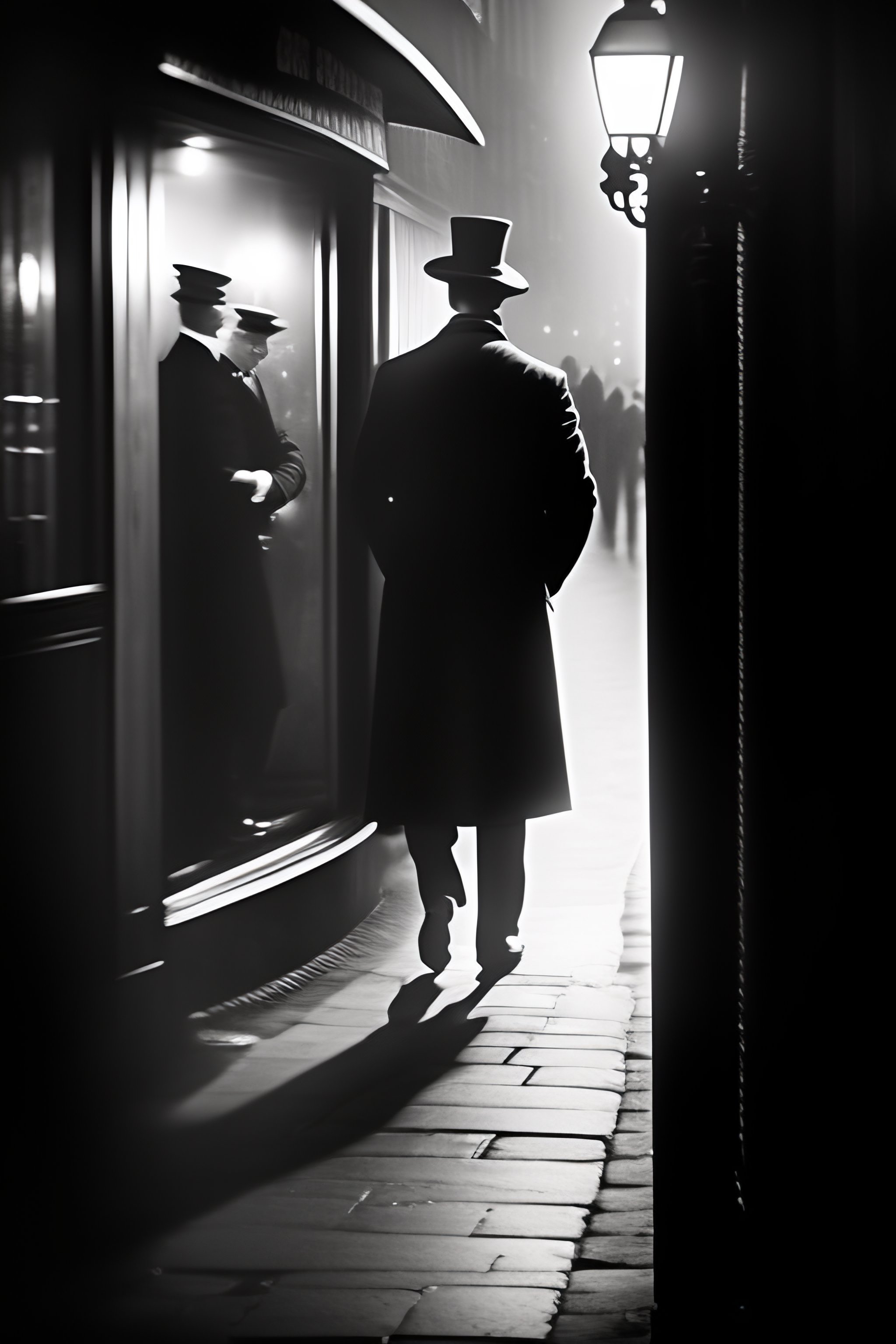 Lexica Blurry,security camera footage of Jack the Ripper 1888