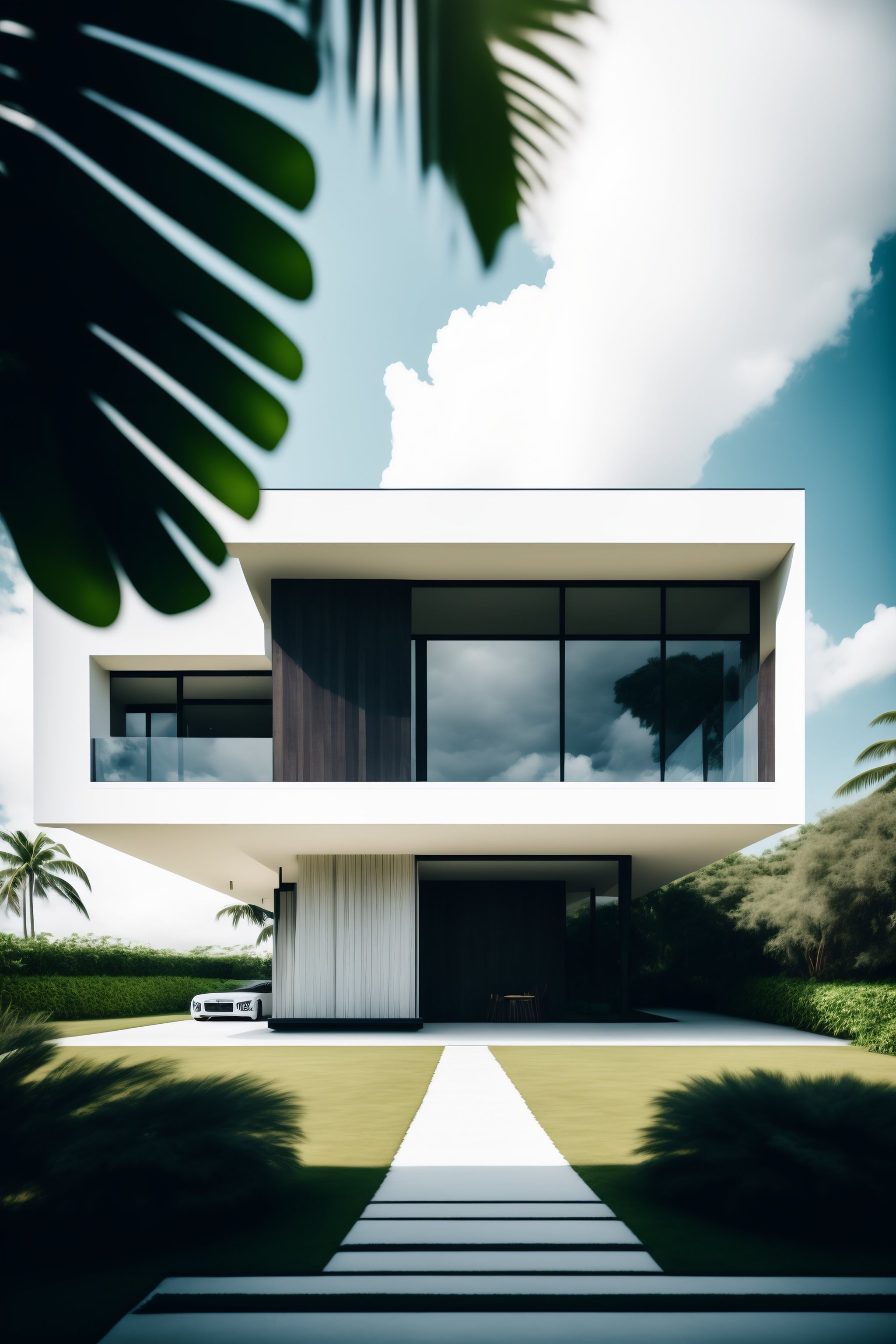 Lexica - Modern tropical house with ulin wood, minimalist, modern ...