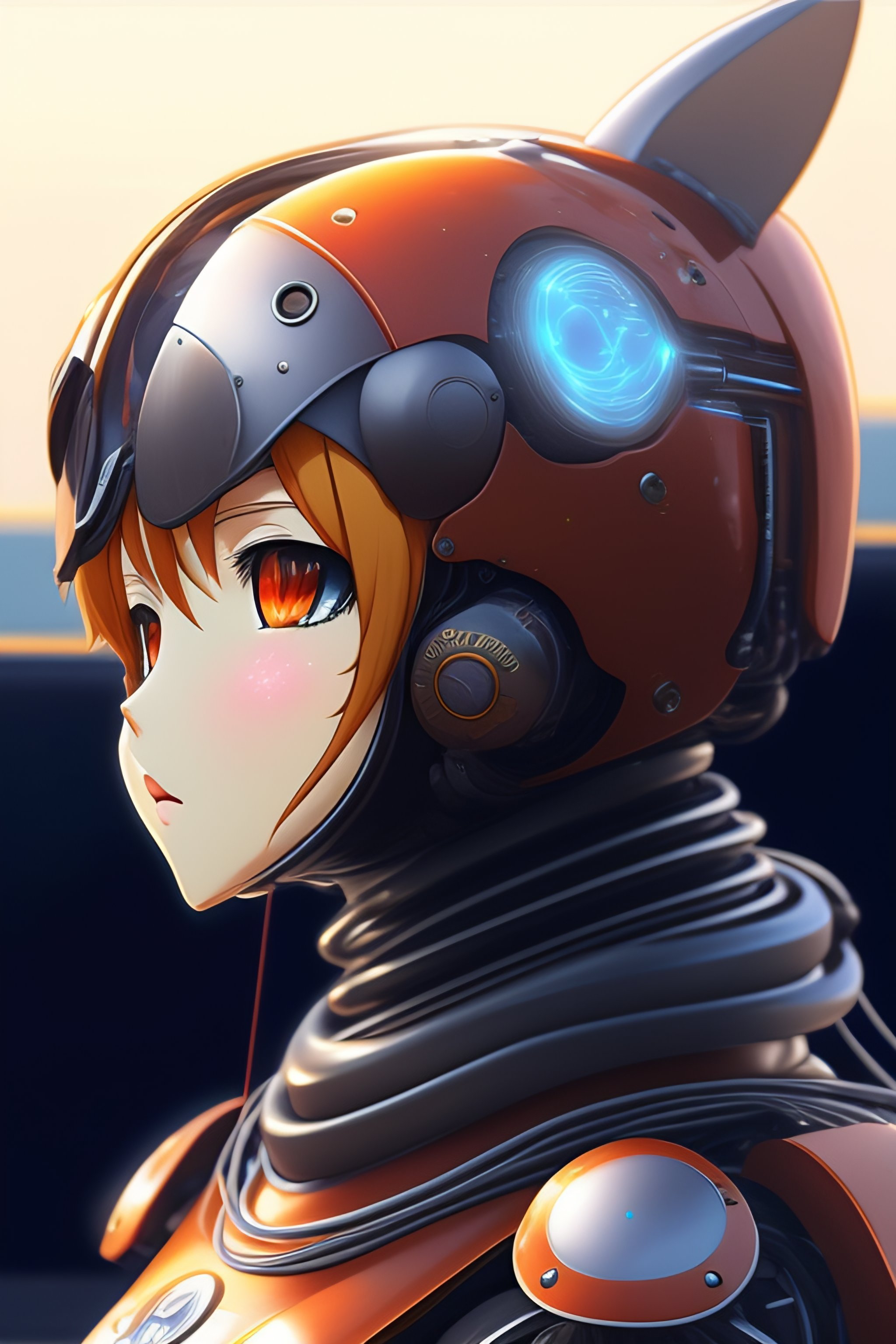 Lexica - Mechanical fictional robot anime art sketch studio ghibli