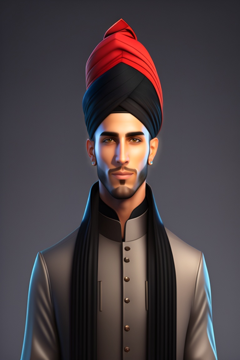 Lexica A smart Muslim guy Tall man, slim man, extremely white skin