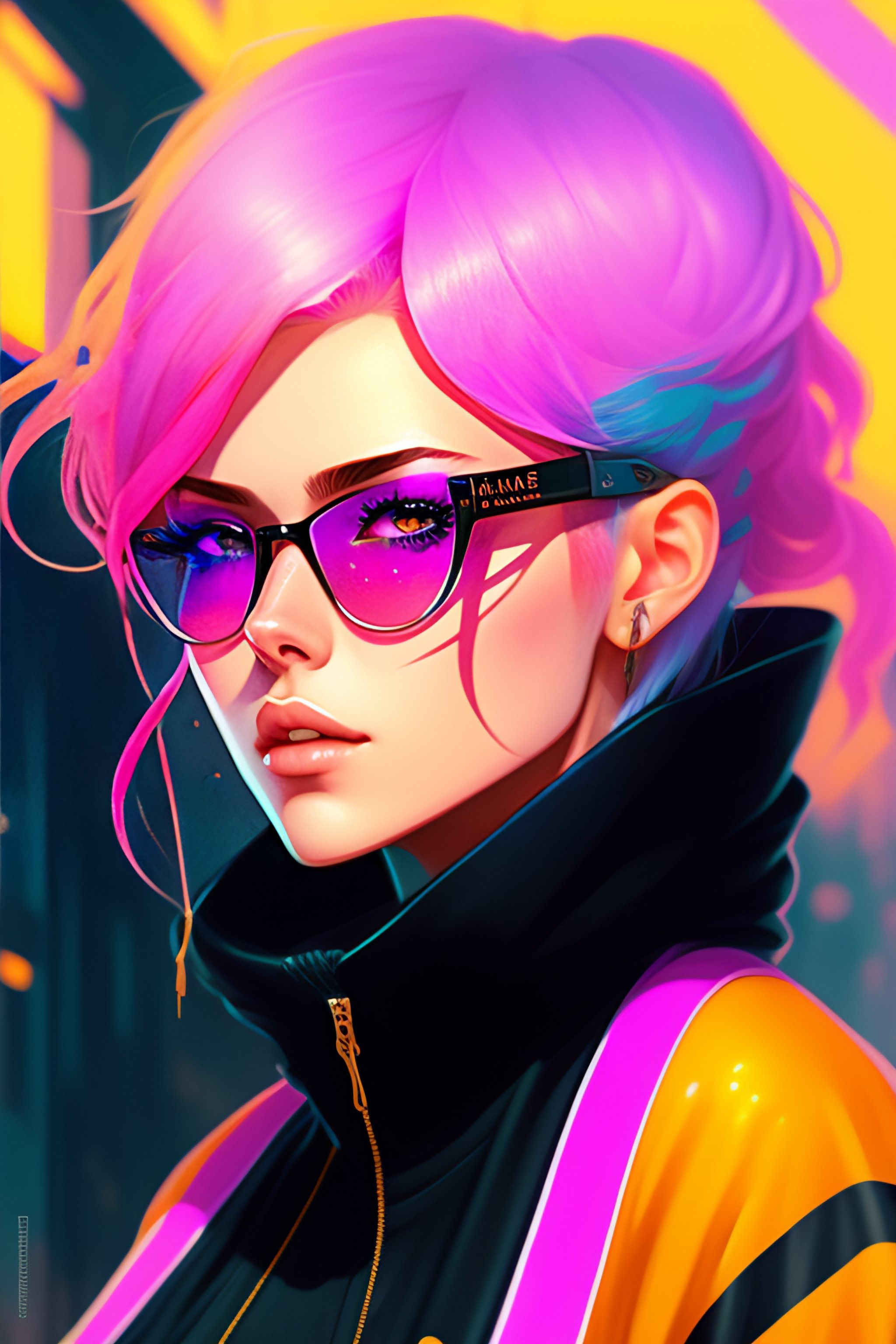 Lexica - Highly detailed portrait of a sewer emo punk woman student ...