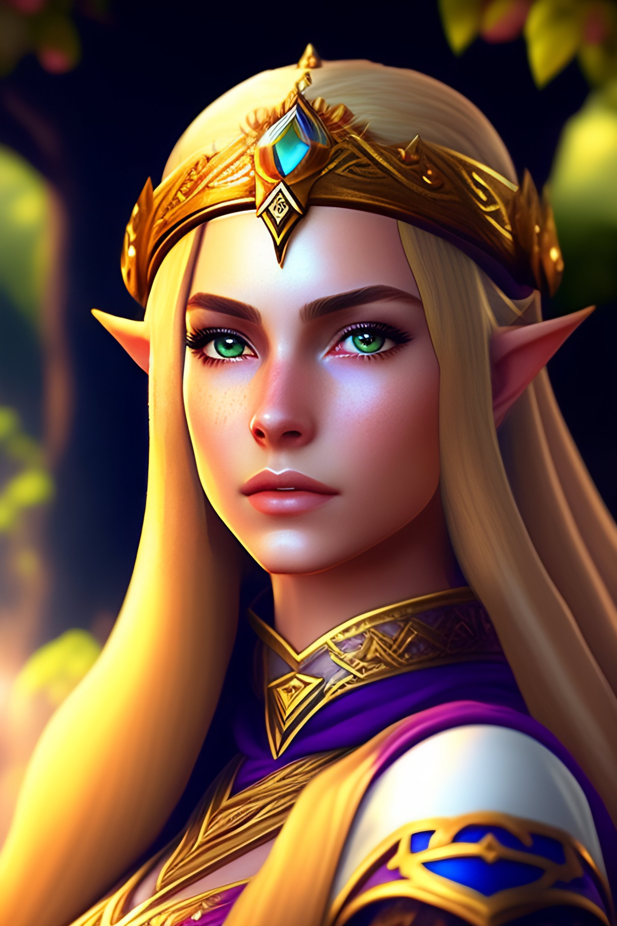 Lexica - Create an image of Zelda, the heroic princess from the Legend ...