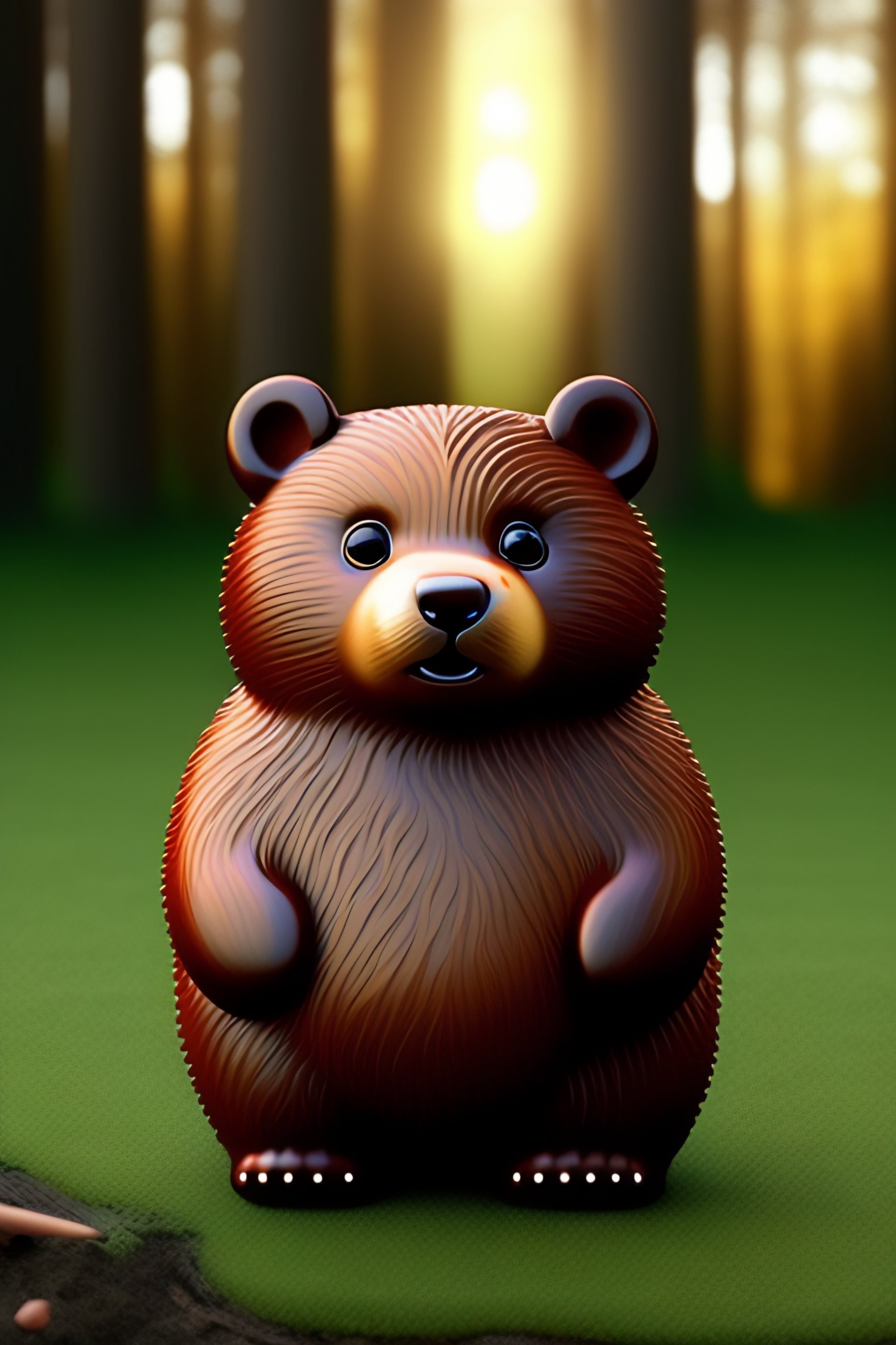 Lexica A beaver bear hybrid, cute