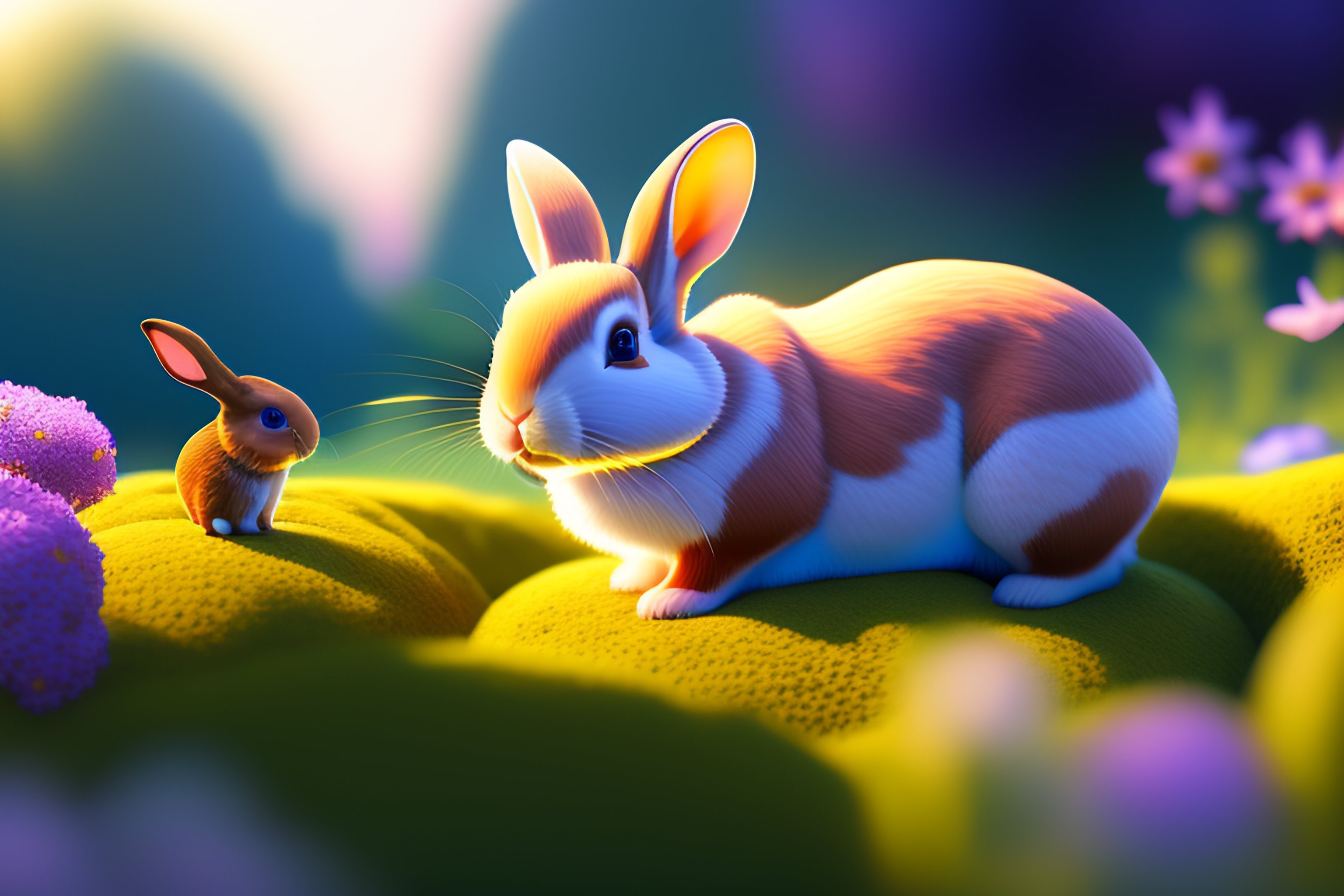 Rabbit Diorama