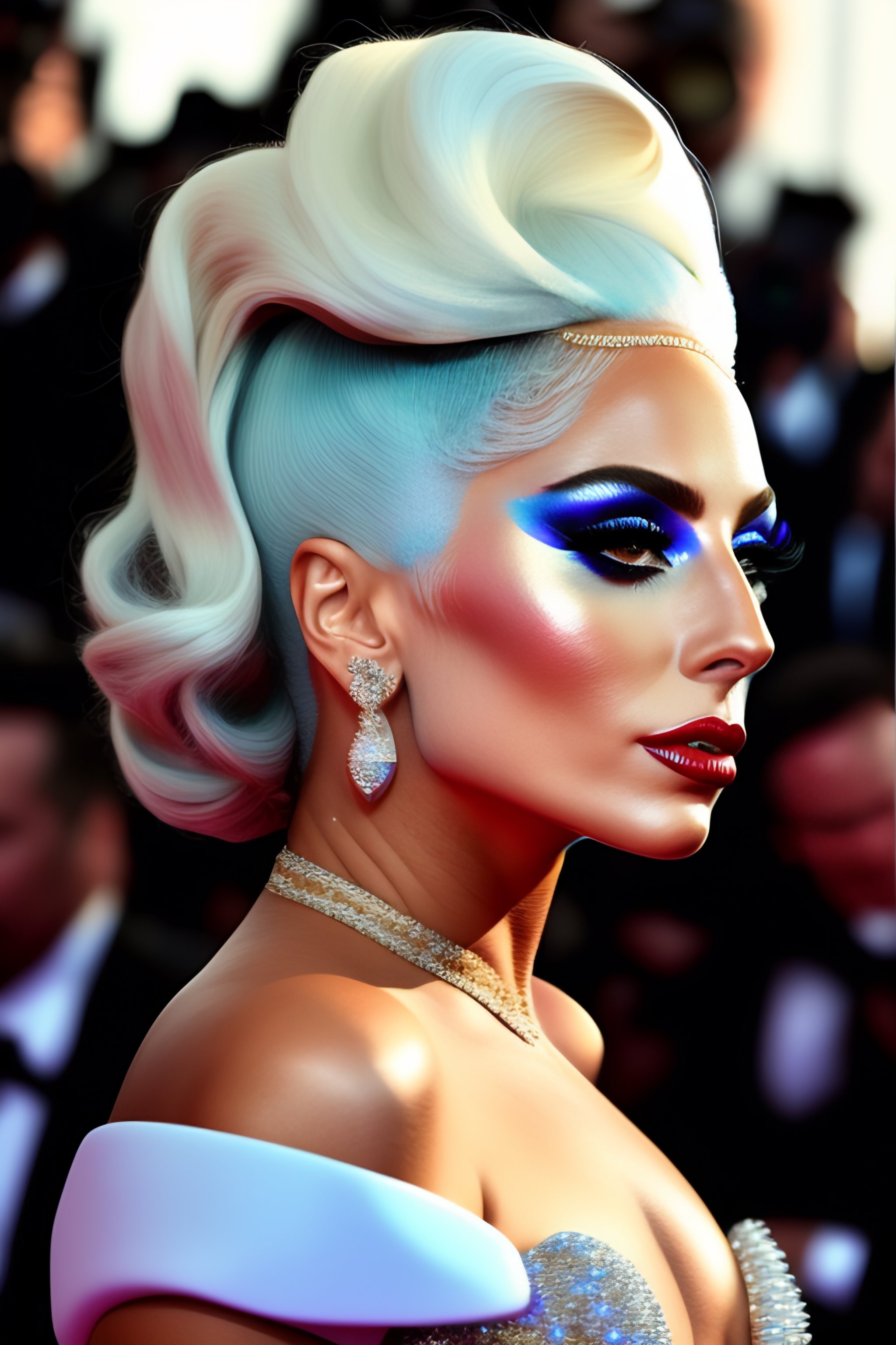 Lexica - Lady gaga hair dress full outfit