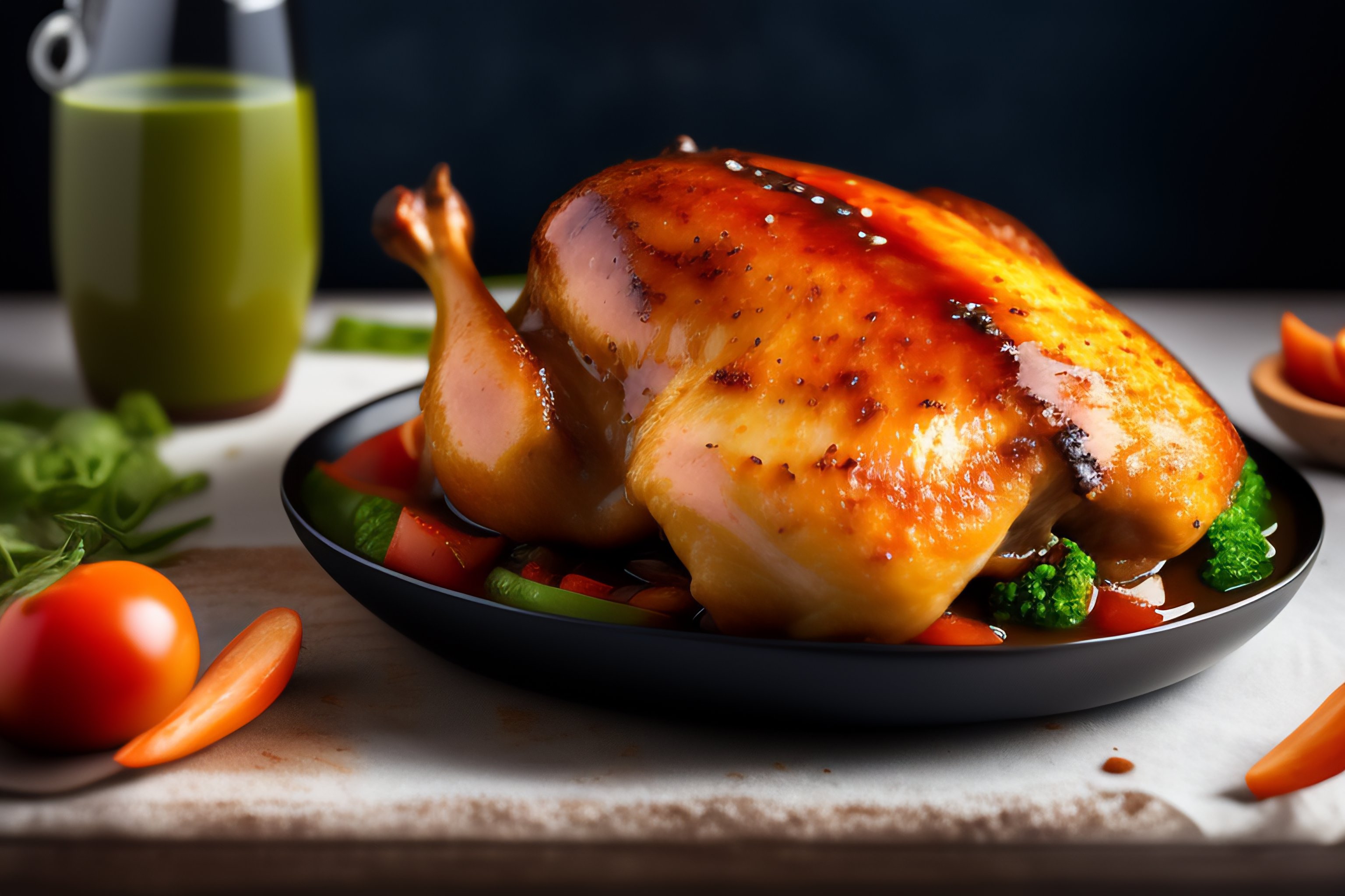 Lexica - Delicious chicken on the table