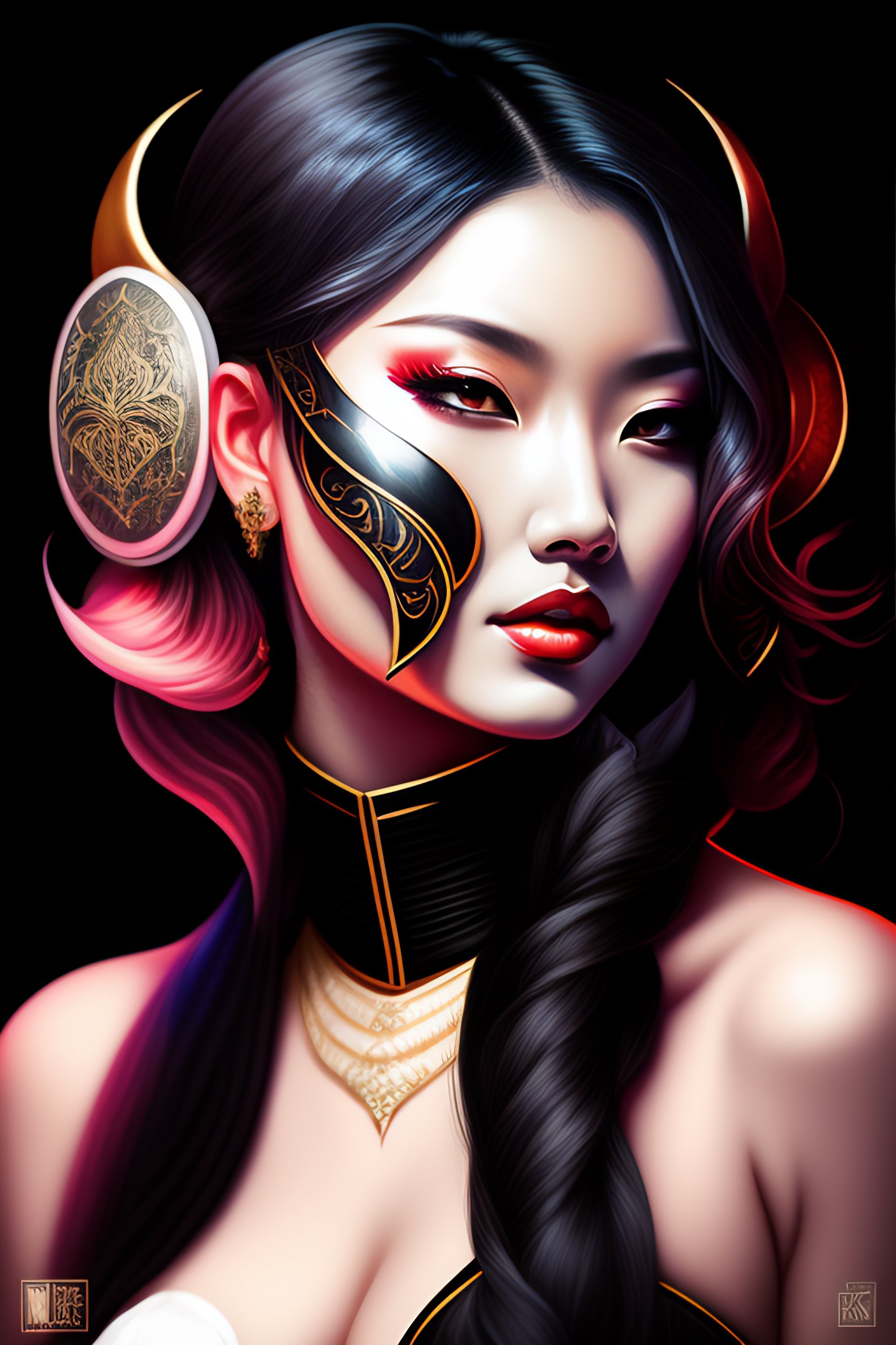 Lexica Women, art nouveau, sharp focus, dynamic lighting, elegant