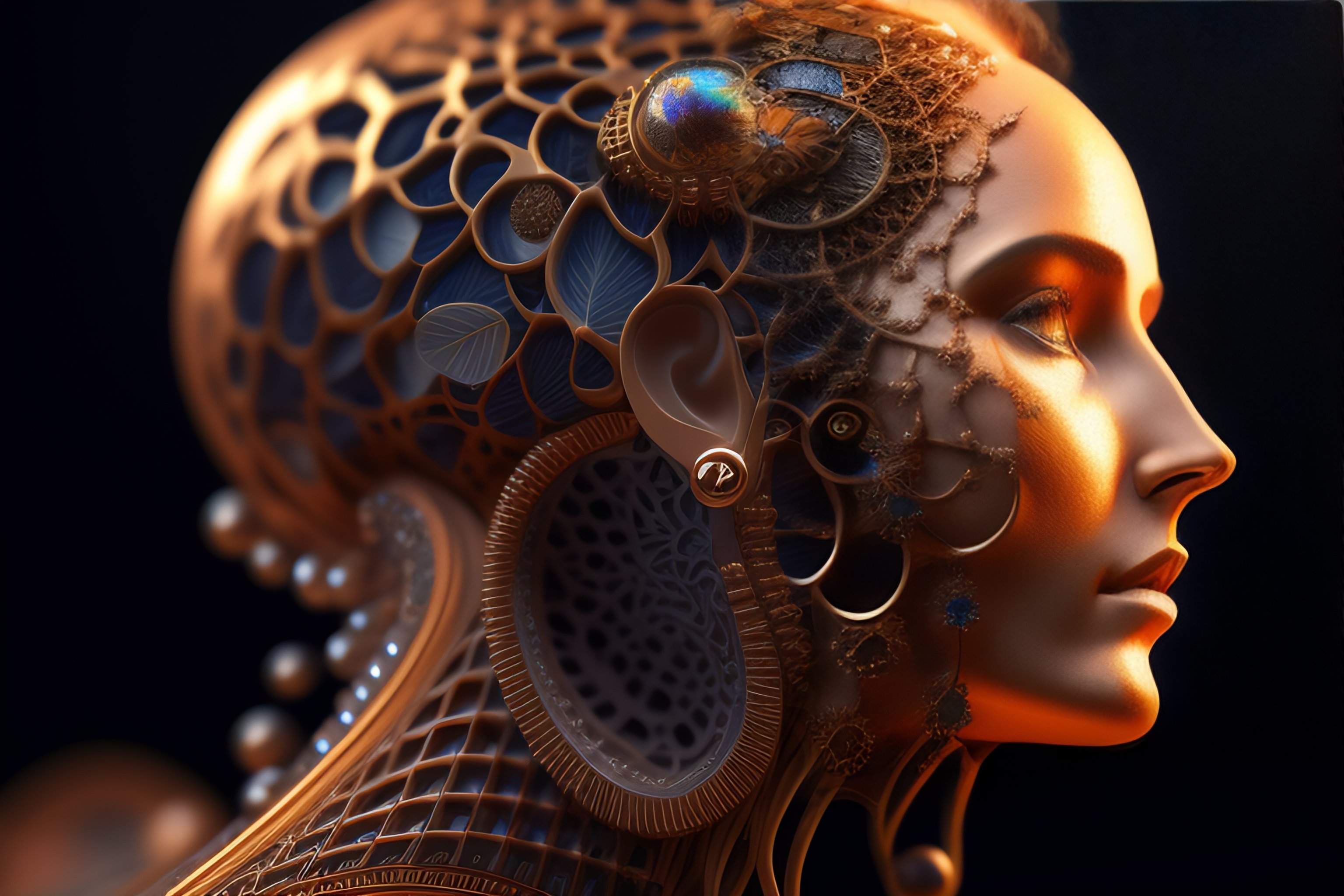 Lexica - Complex 3d render ultra detailed of a beautiful porcelain ...