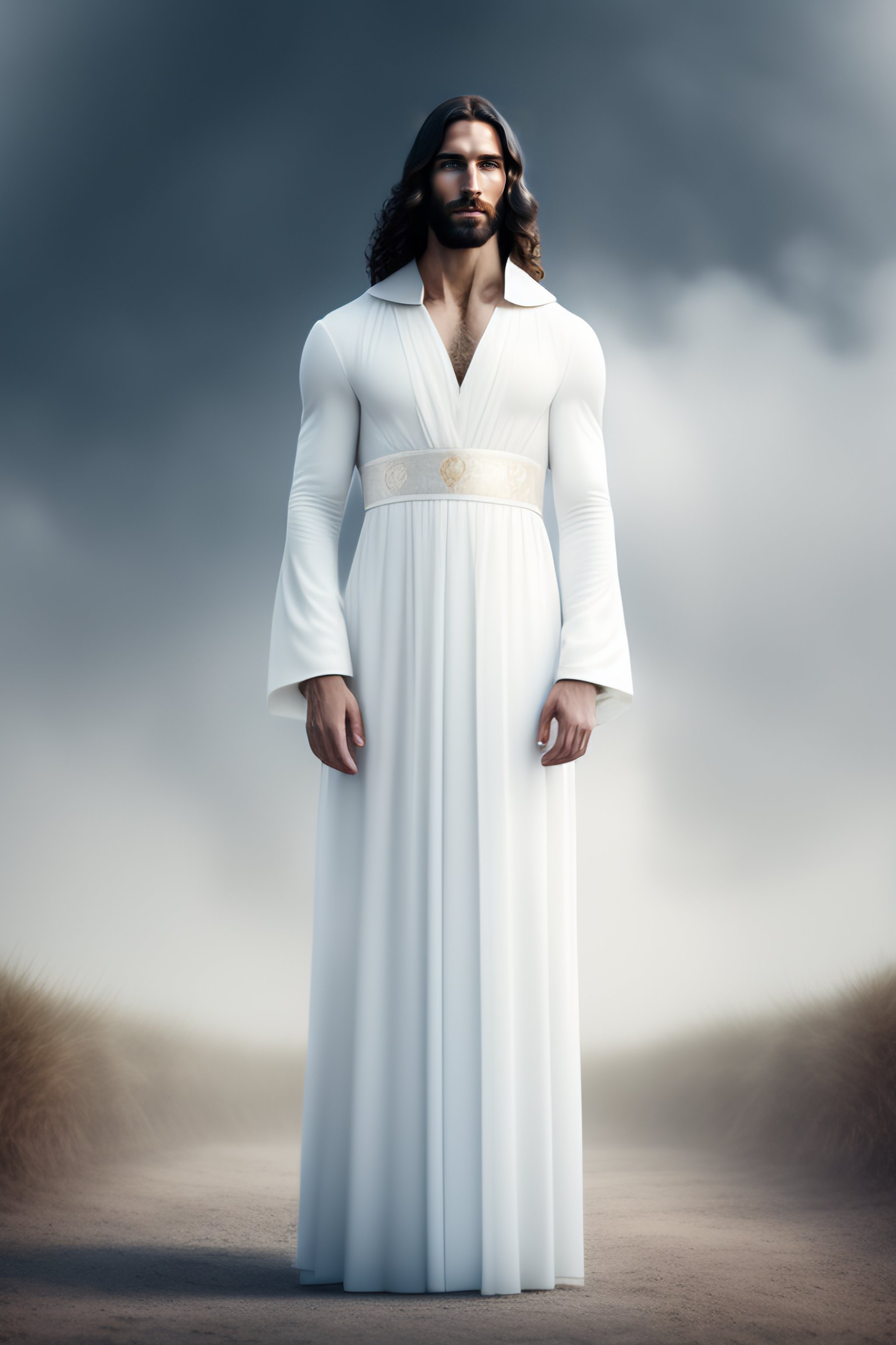 Lexica - Jesus Christ, realistic photography, dressed, man, suffering ...