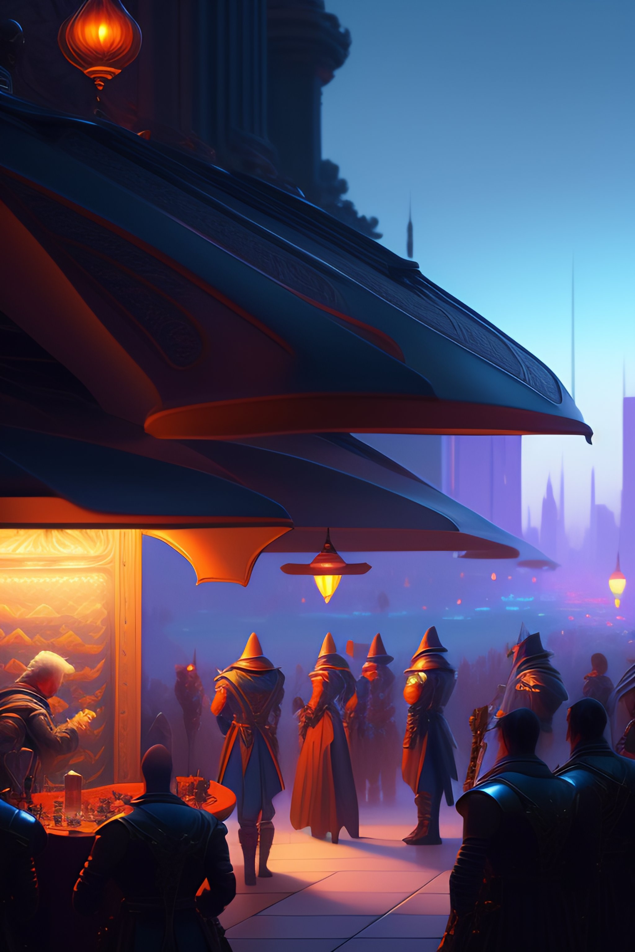 Lexica Knights of the round table, cyberpunk, futuristic, scify