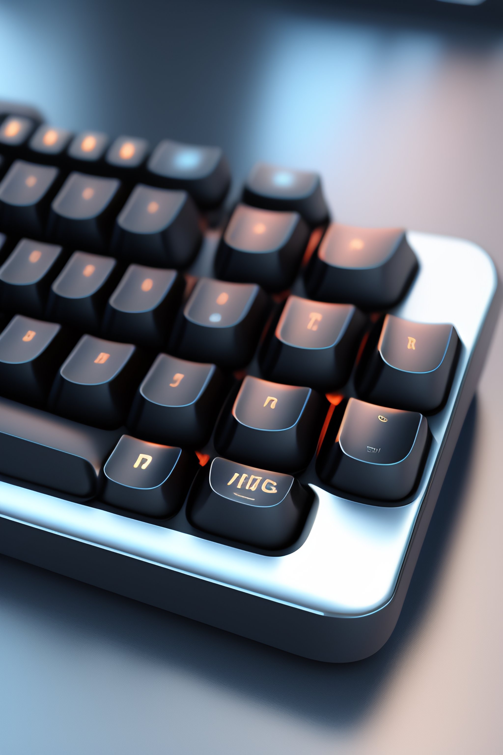 Lexica - 3D Render of Logitech MX Keys Keyboard