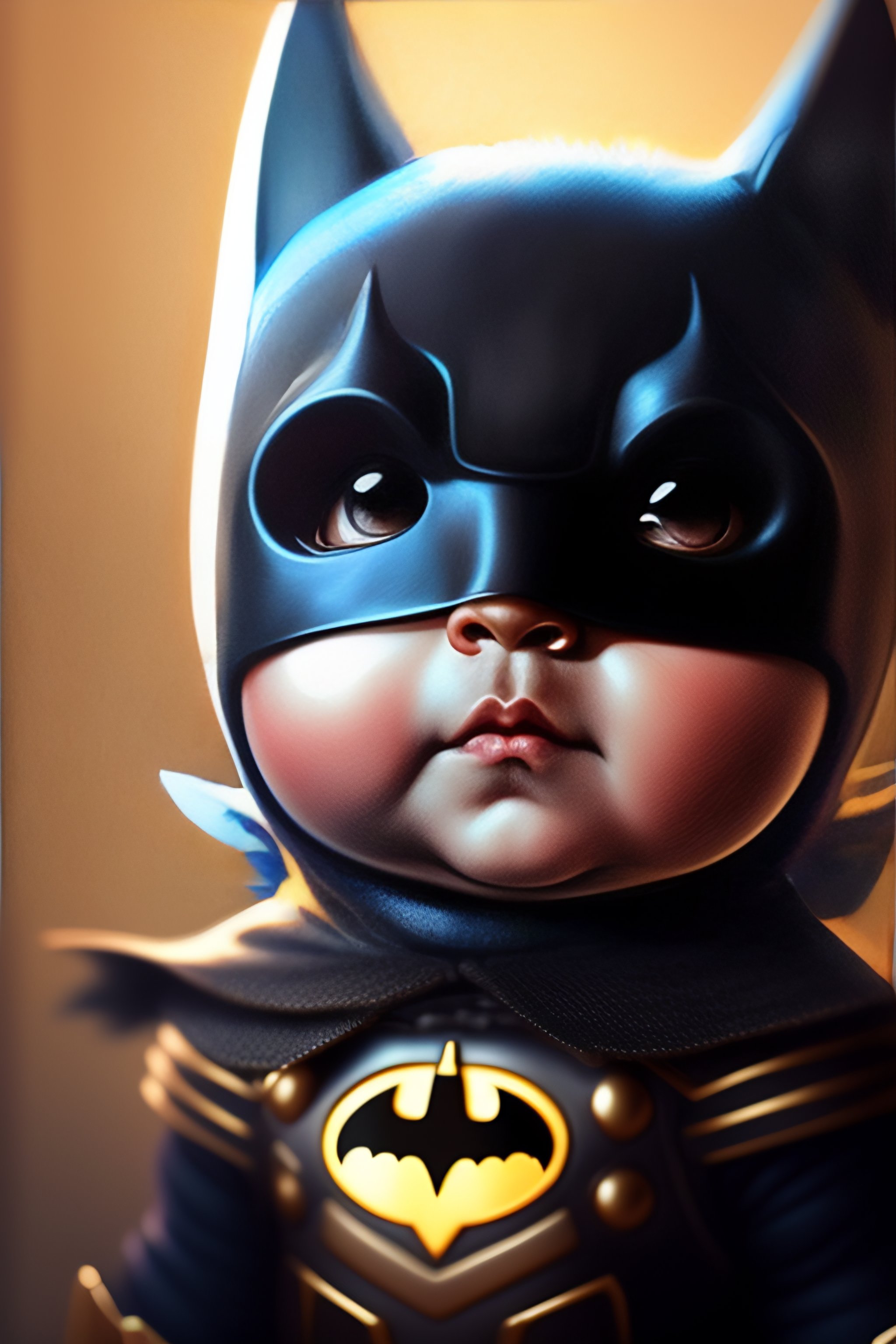 Lexica - Lindo y adorable bebé batman de dibujos animados , fantasía ,  onírico , surrealismo , súper lindo , tendencia en artstation