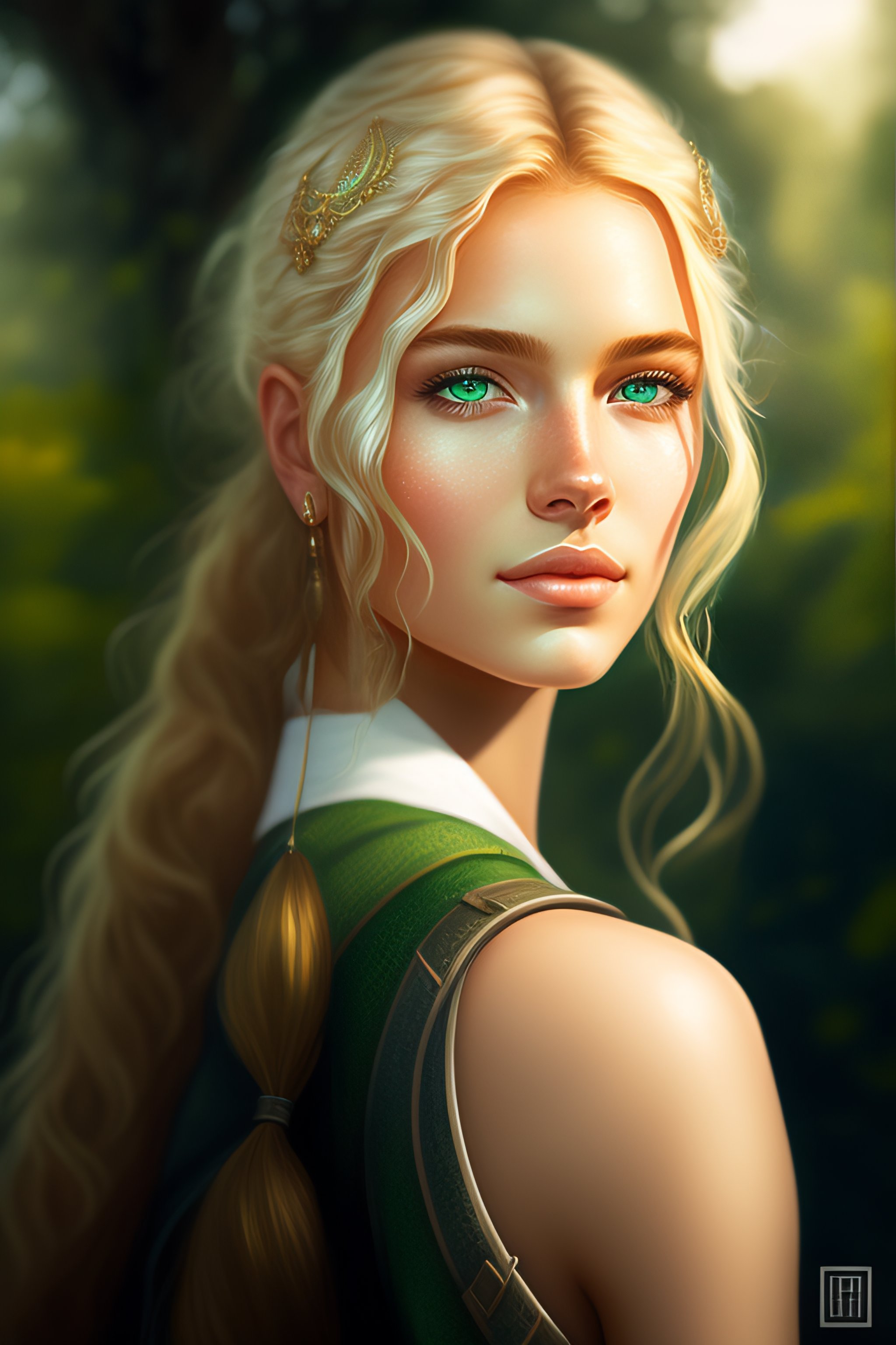 Lexica - Detailed portrait of a young european female who survived in ...