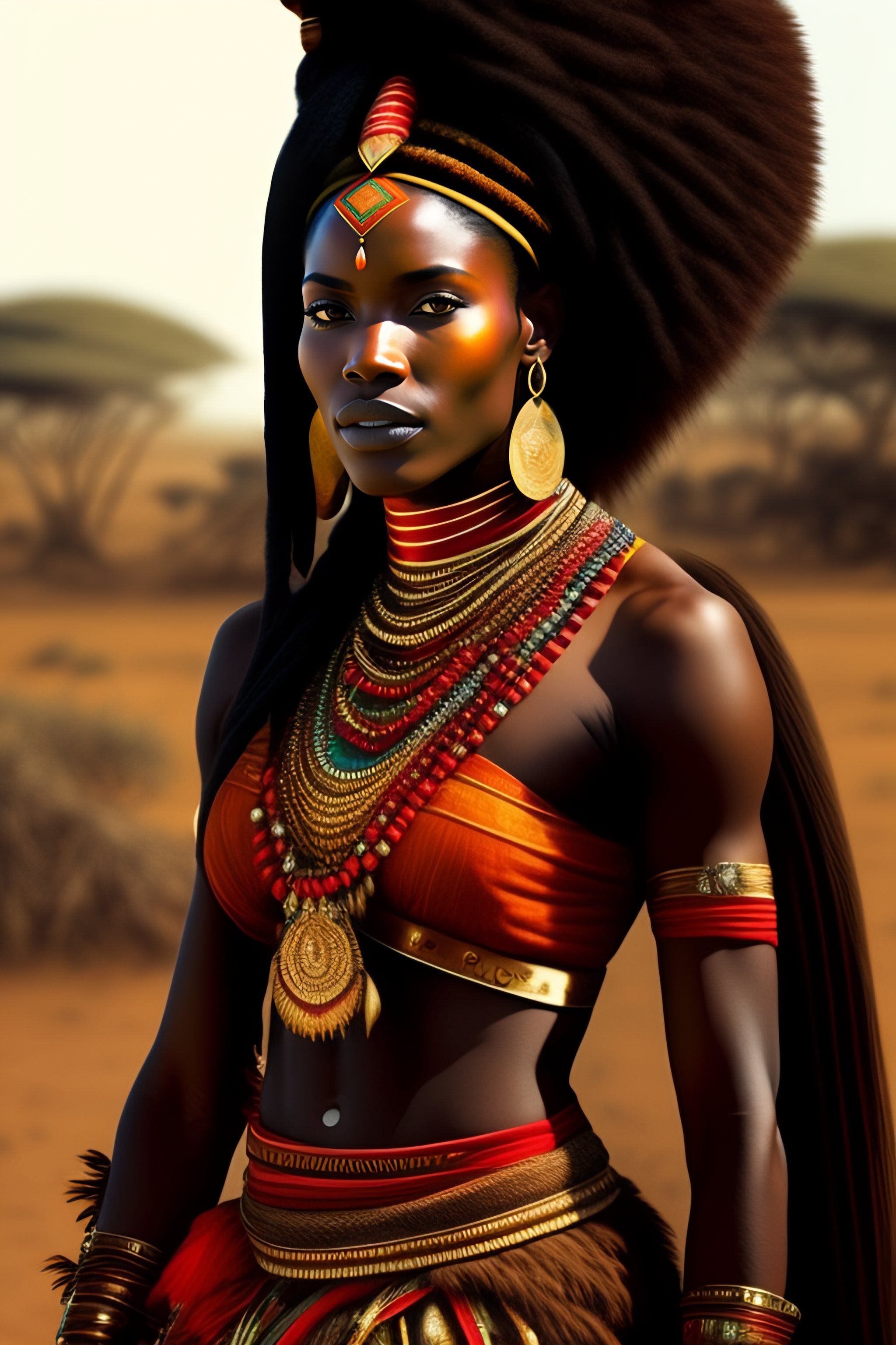 ancient african warrior clothing