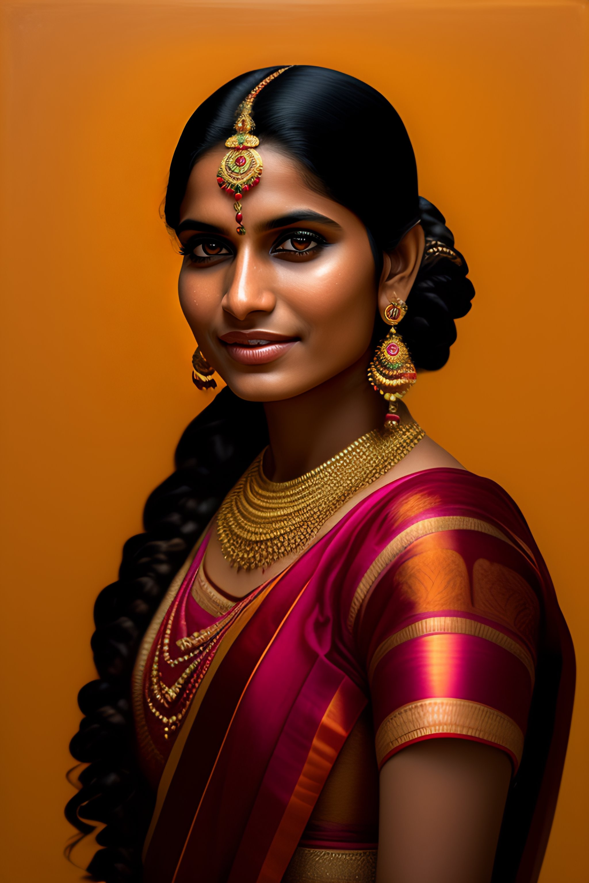Lexica Portrait of a young indian woman, light skin