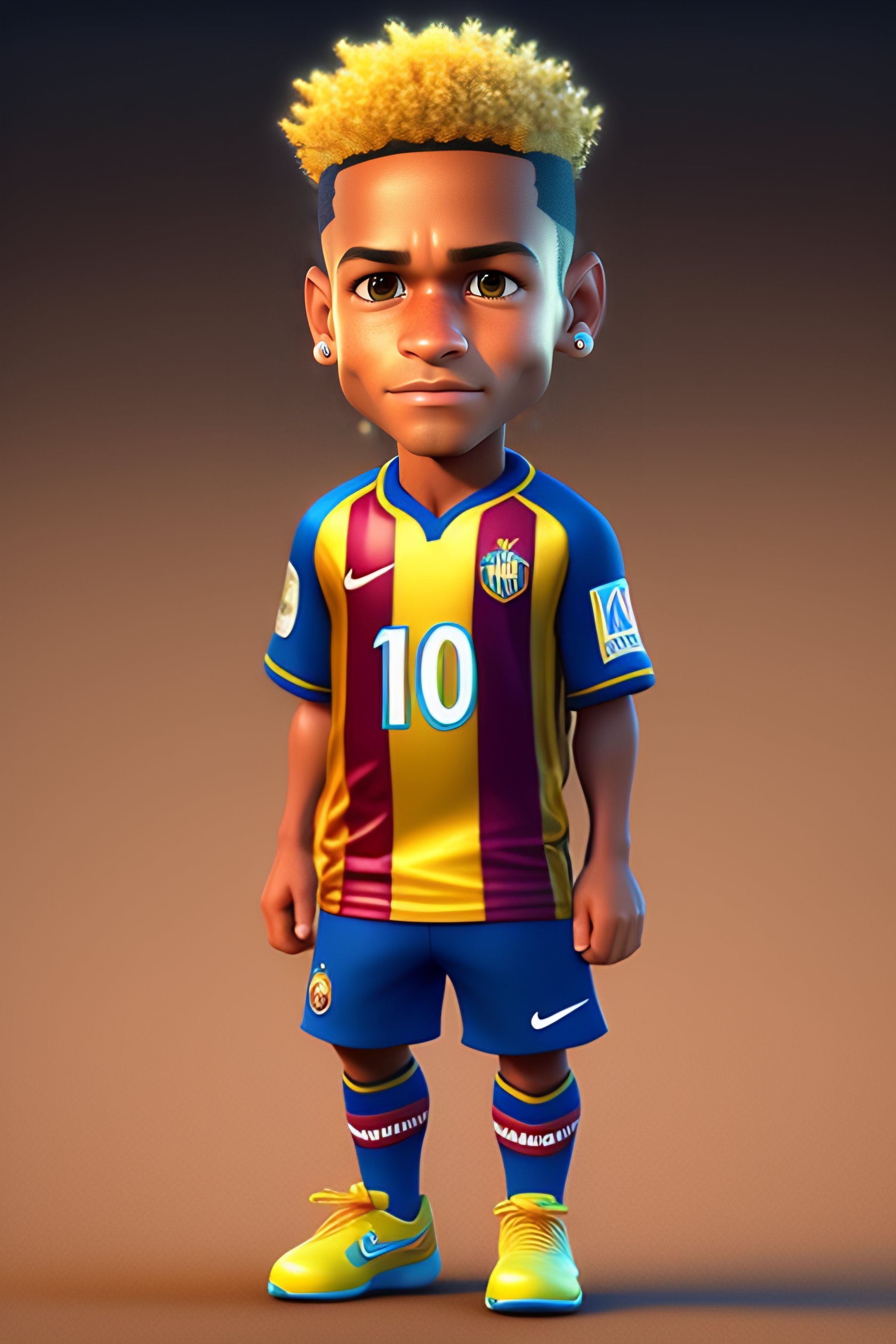 Lexica - Neymar 3d character cartoon disney pixar render