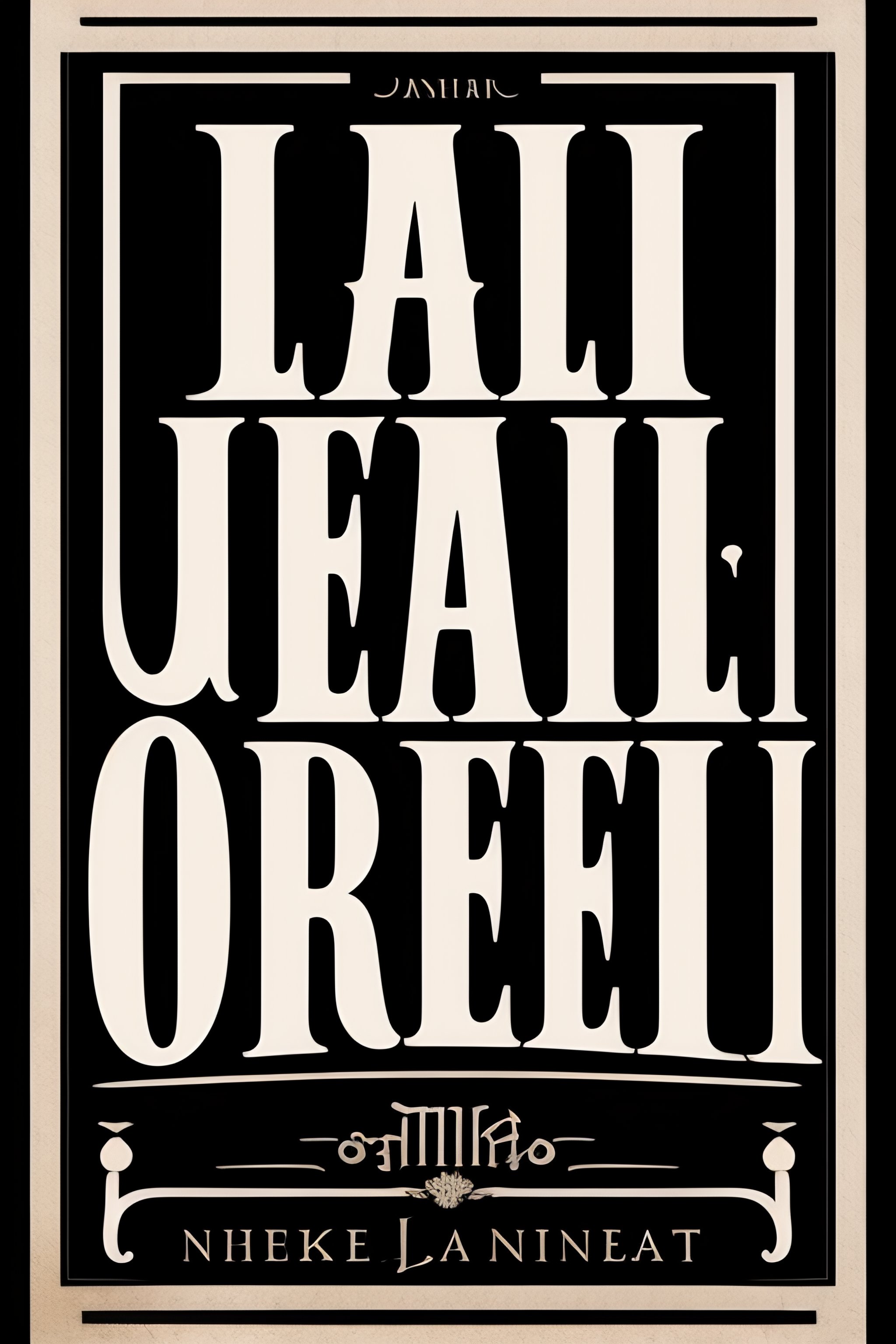 Lexica Black on white text, gothic typeface, legible font, indian