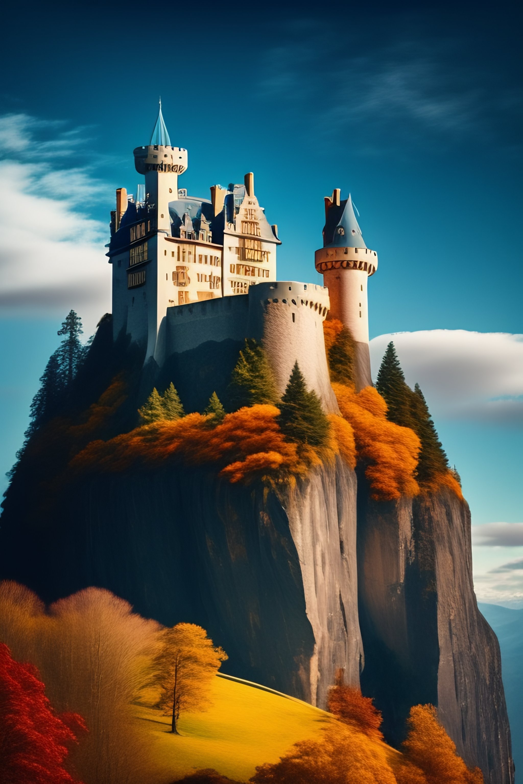 Lexica - Castle on a mountain