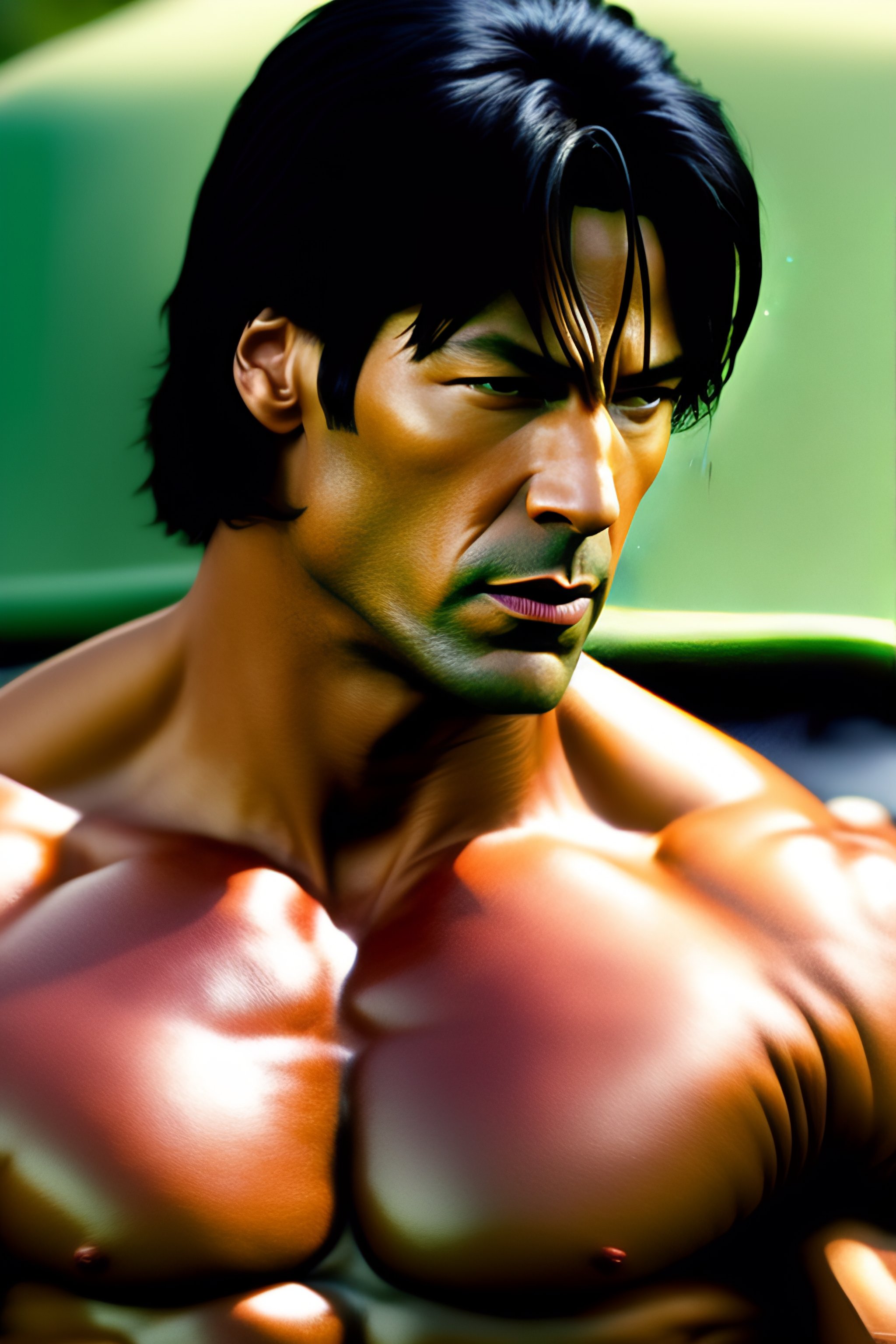 Lexica - Keanu reves as the incredible hulk