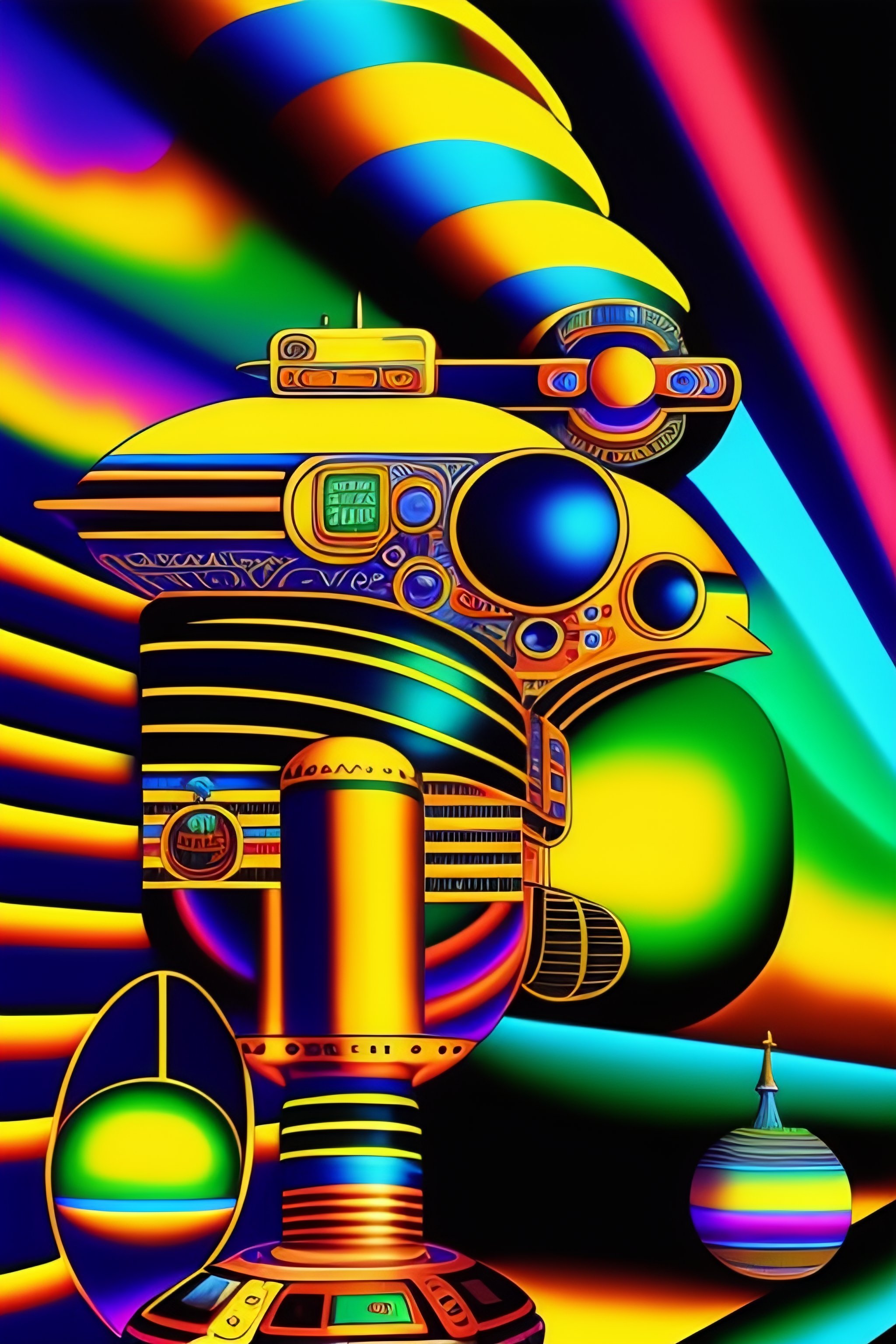 Lexica - Aztec astronaut dissolving into cybernetic transhumanistic bio ...