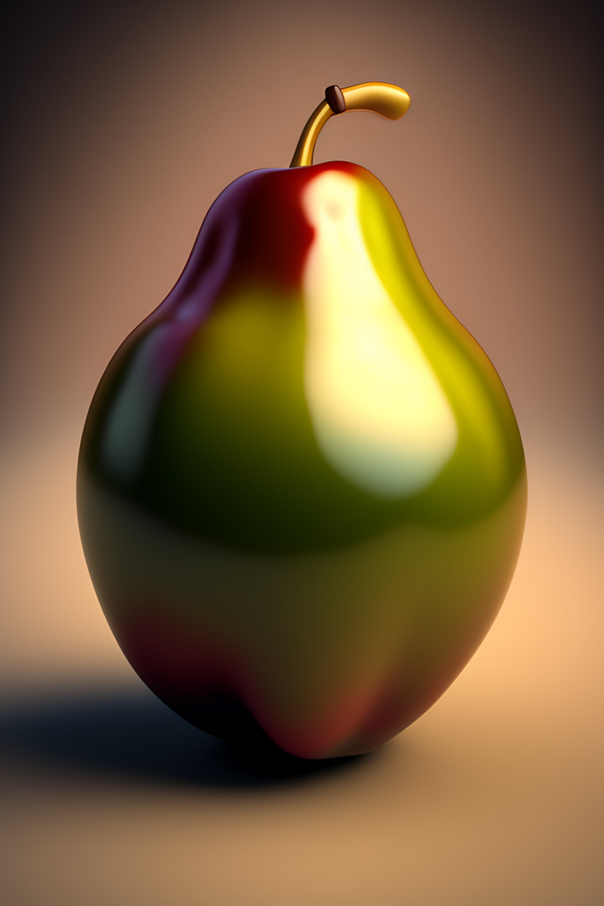 Lexica - Pear cartoon character 3d