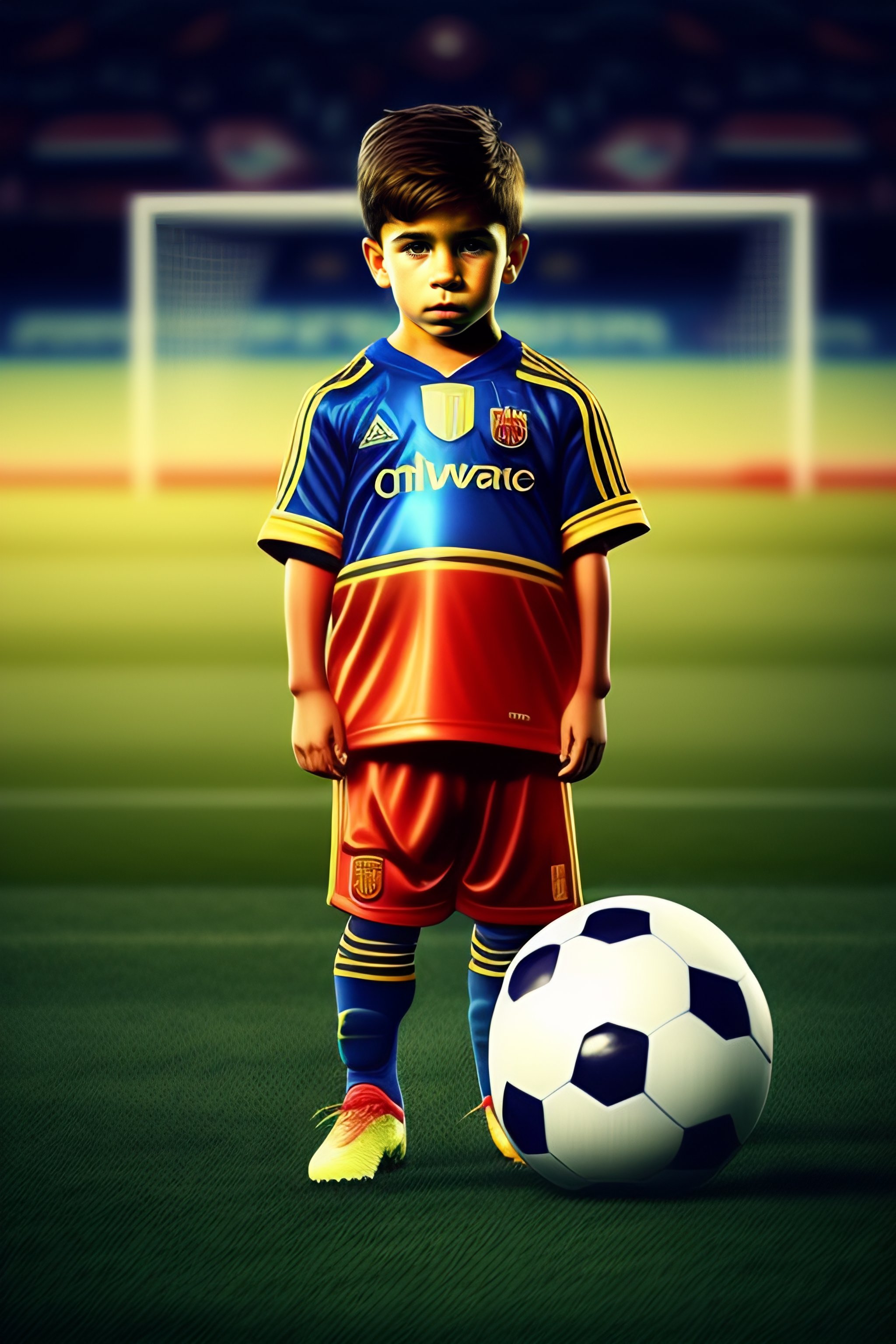 Lexica - Little leonel messi on football