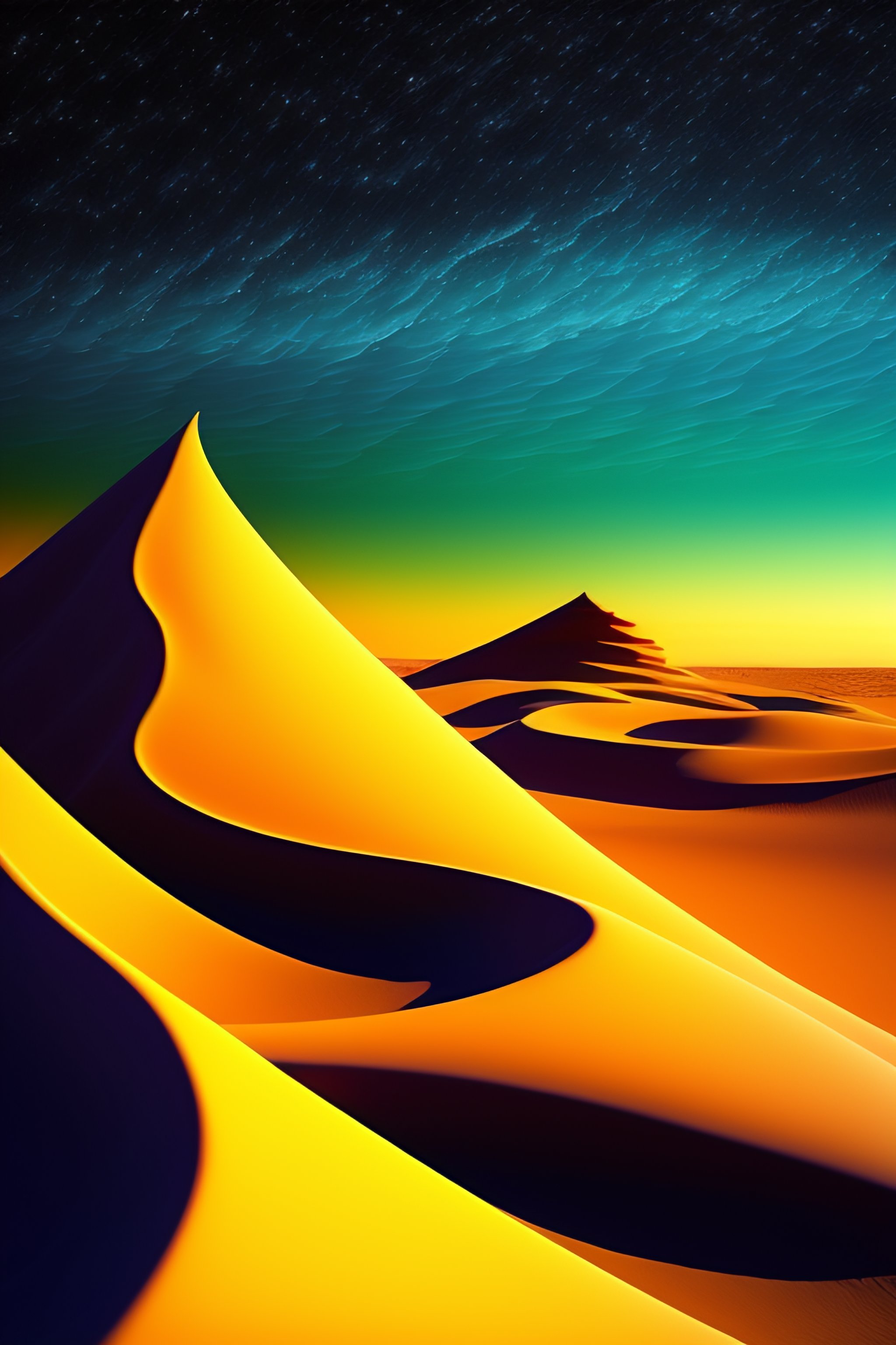 Lexica - Sandworms Dune in the style of vincent van gogh