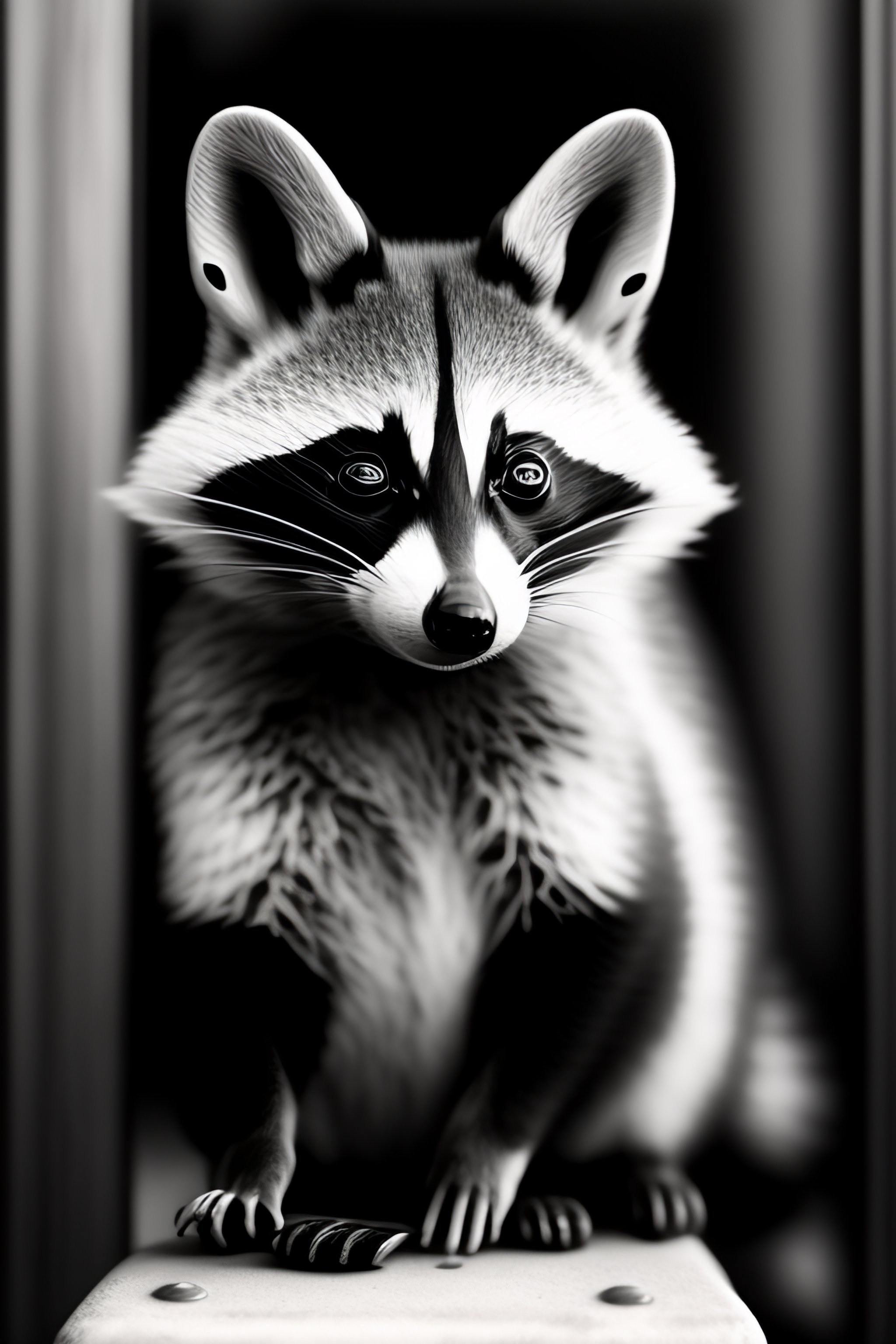 Lexica - Sly racoon in 1920 Paris