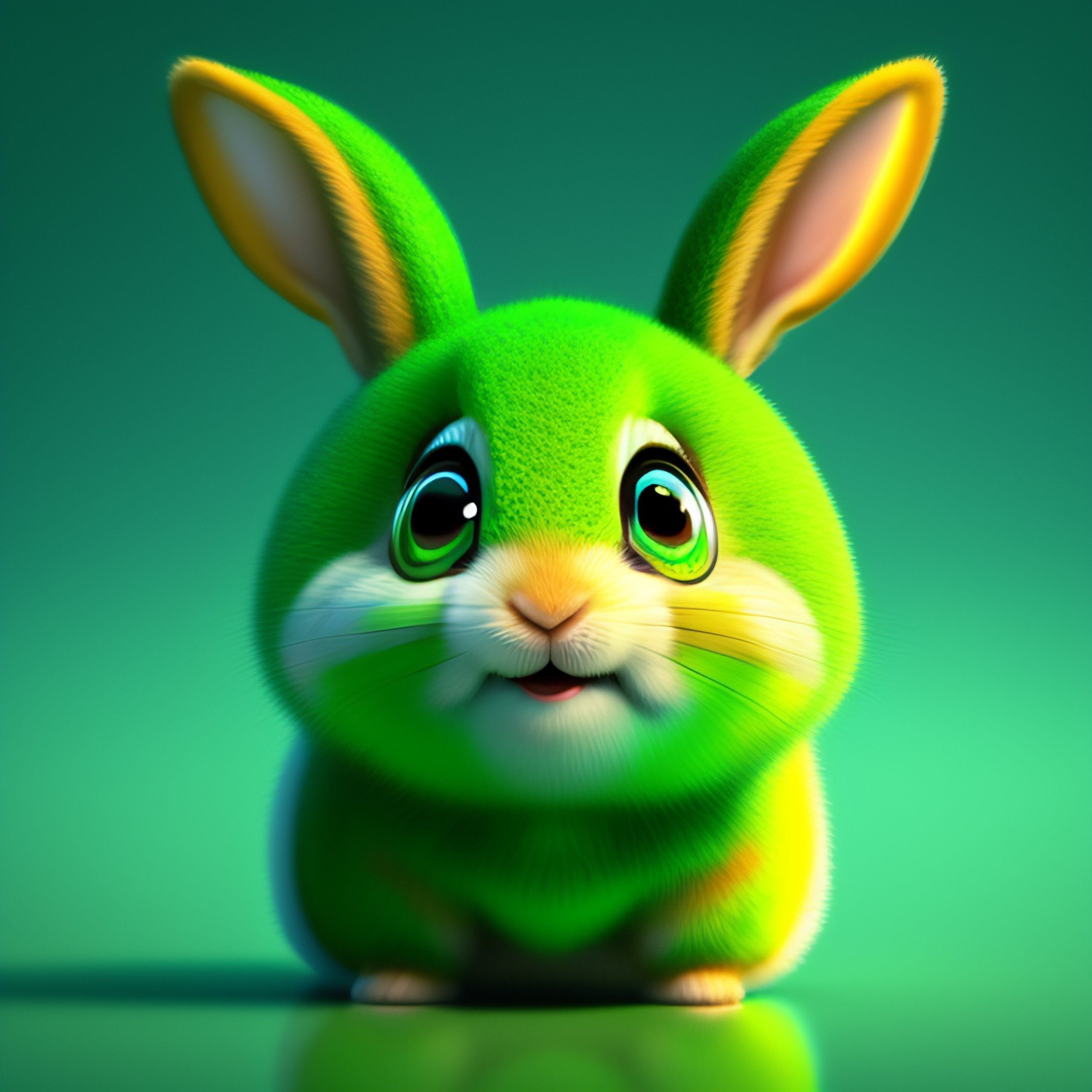 Lexica - Pixar style, super happy smiling cute standing baby rabbit ...