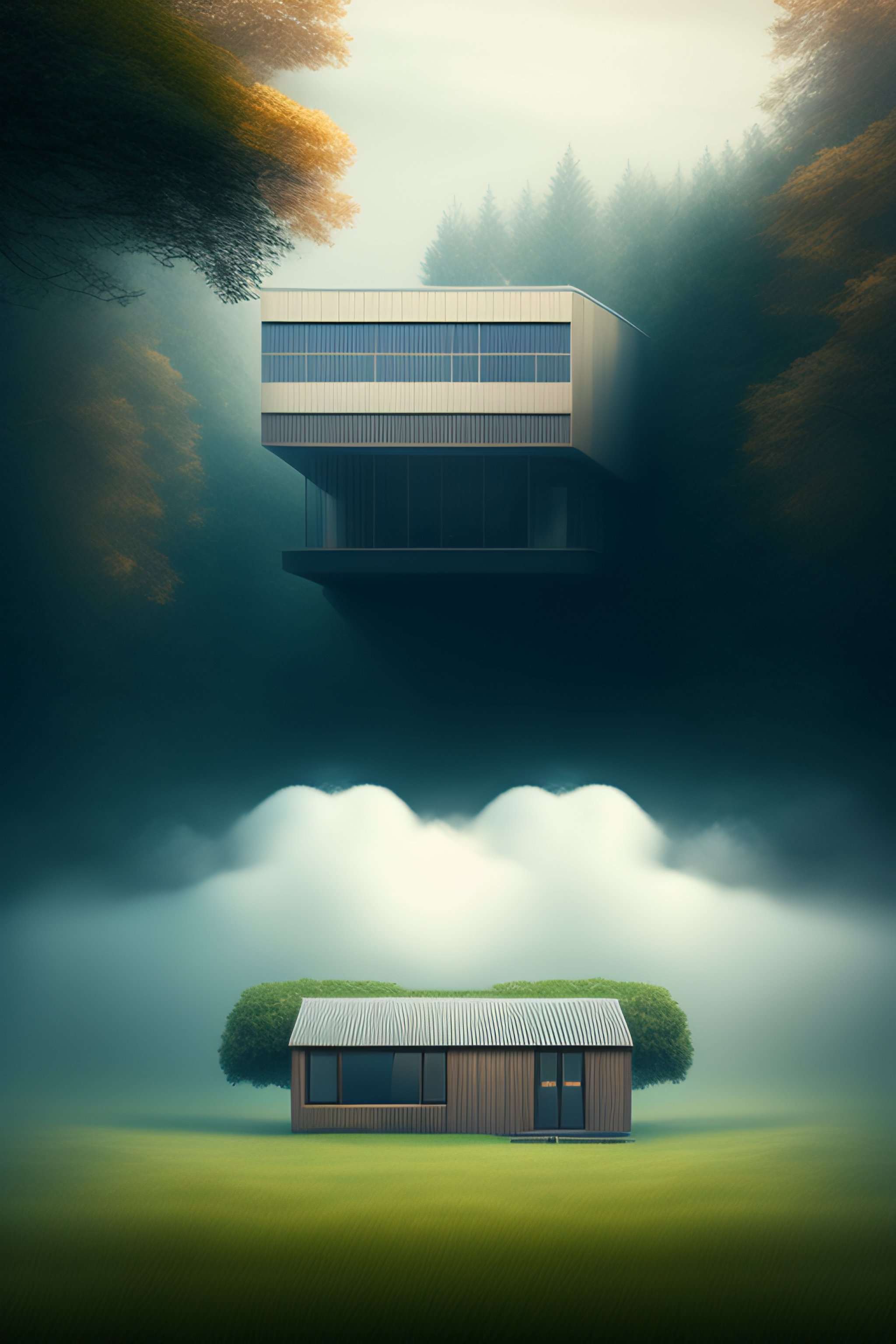 Lexica - House in the air above rainfall