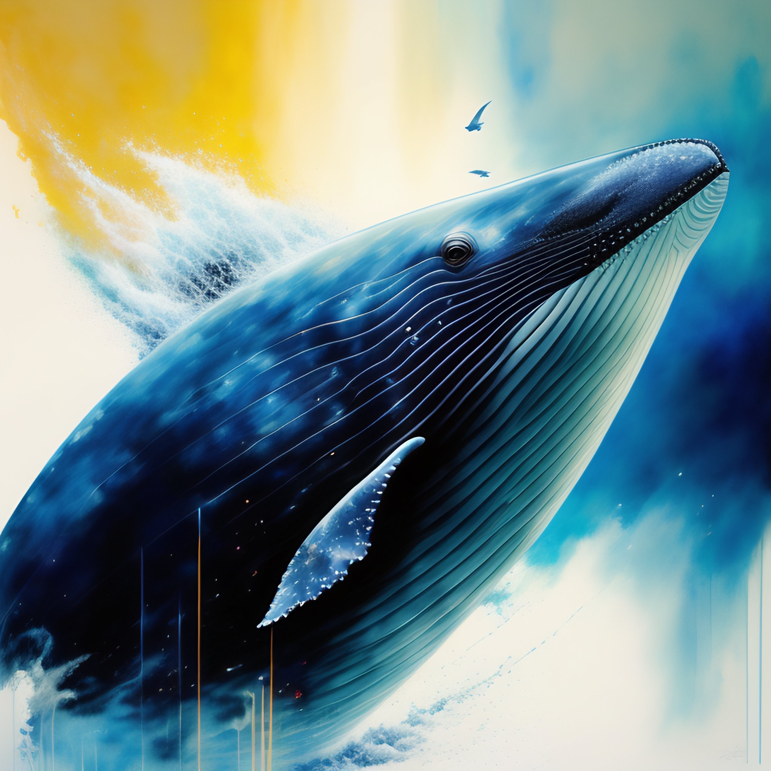 Lexica - Whale, painting, by greg ruthowski, yoshikata amano, yoji ...