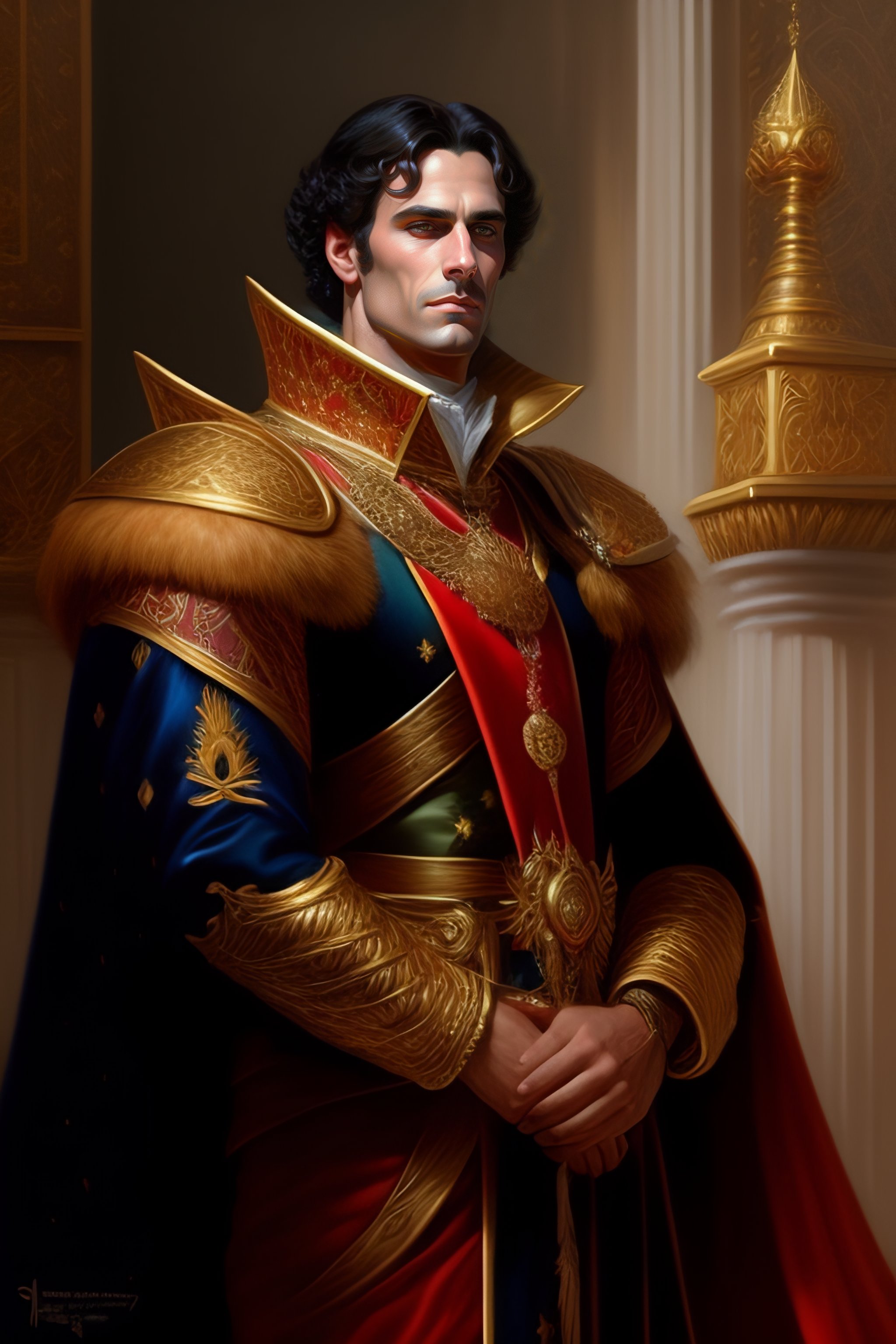 Lexica - Satan Bonaparte as a fantasy D&D character, portrait art by ...