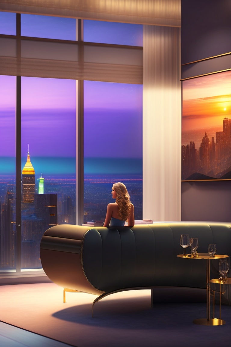 Curated visual reference: Luxury Penthouse Apartment Home Network Setup Reference: Lexica The Elusive Search For True Love Setting Emma S
