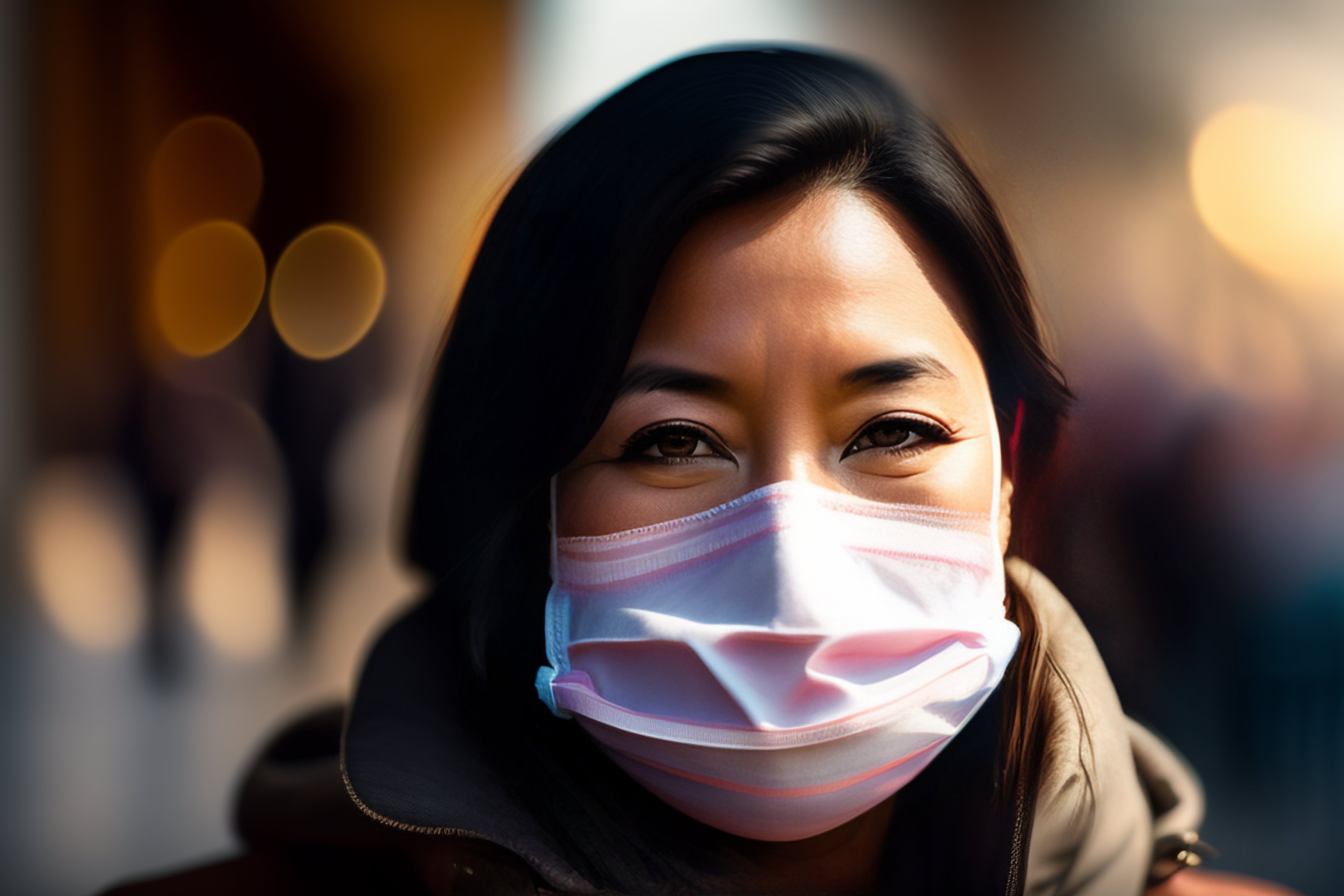 Lexica A woman with a mask