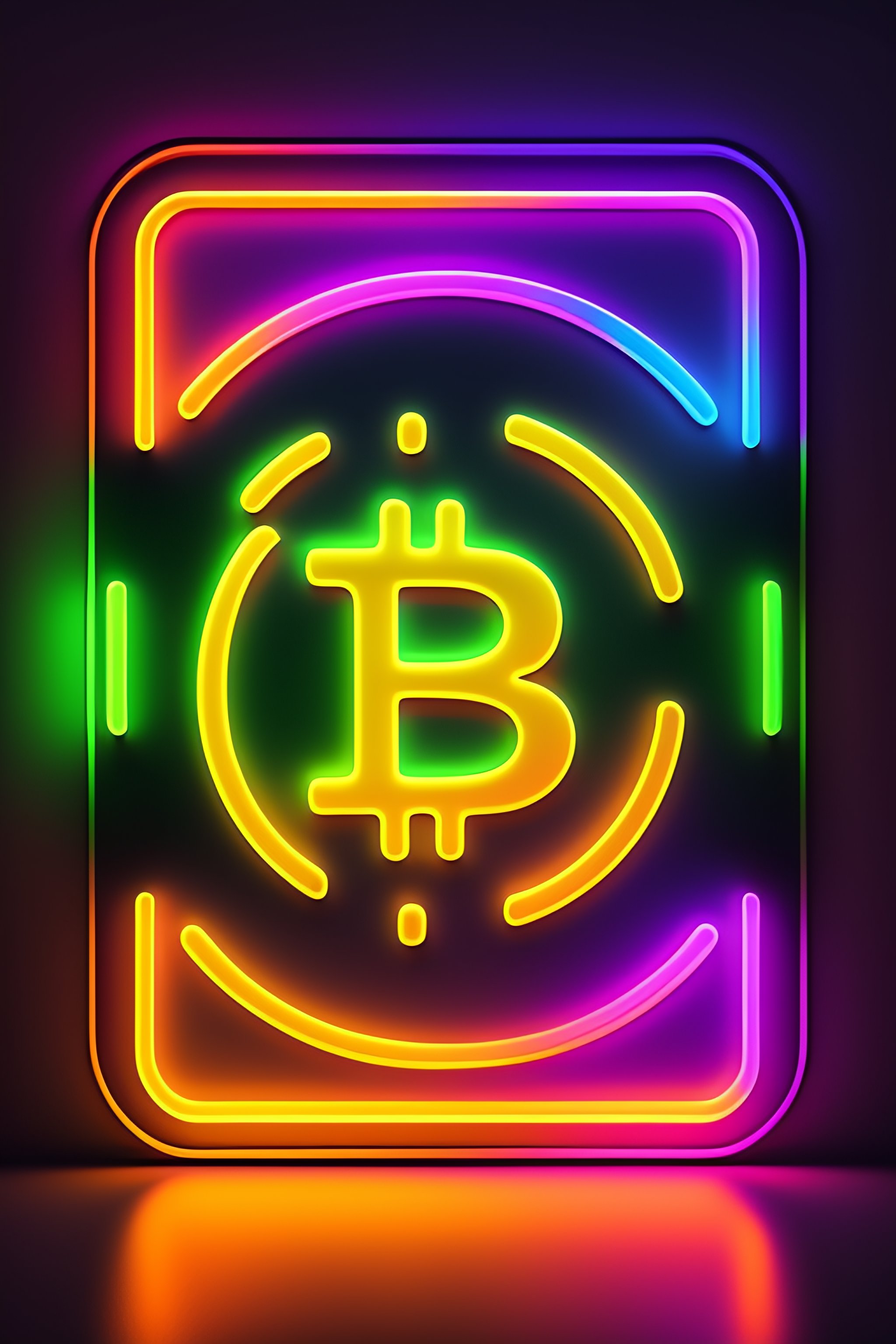 Lexica - BITCOIN LOGO NEON LIGHTS IN DIFFERENT COLORS OUTSIDE. HIPSTER VIBE