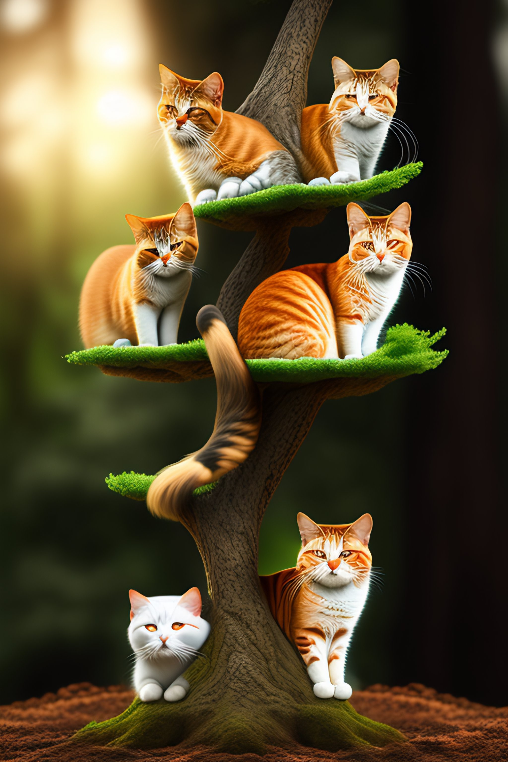 Lexica - A tree with cats growing on its branches