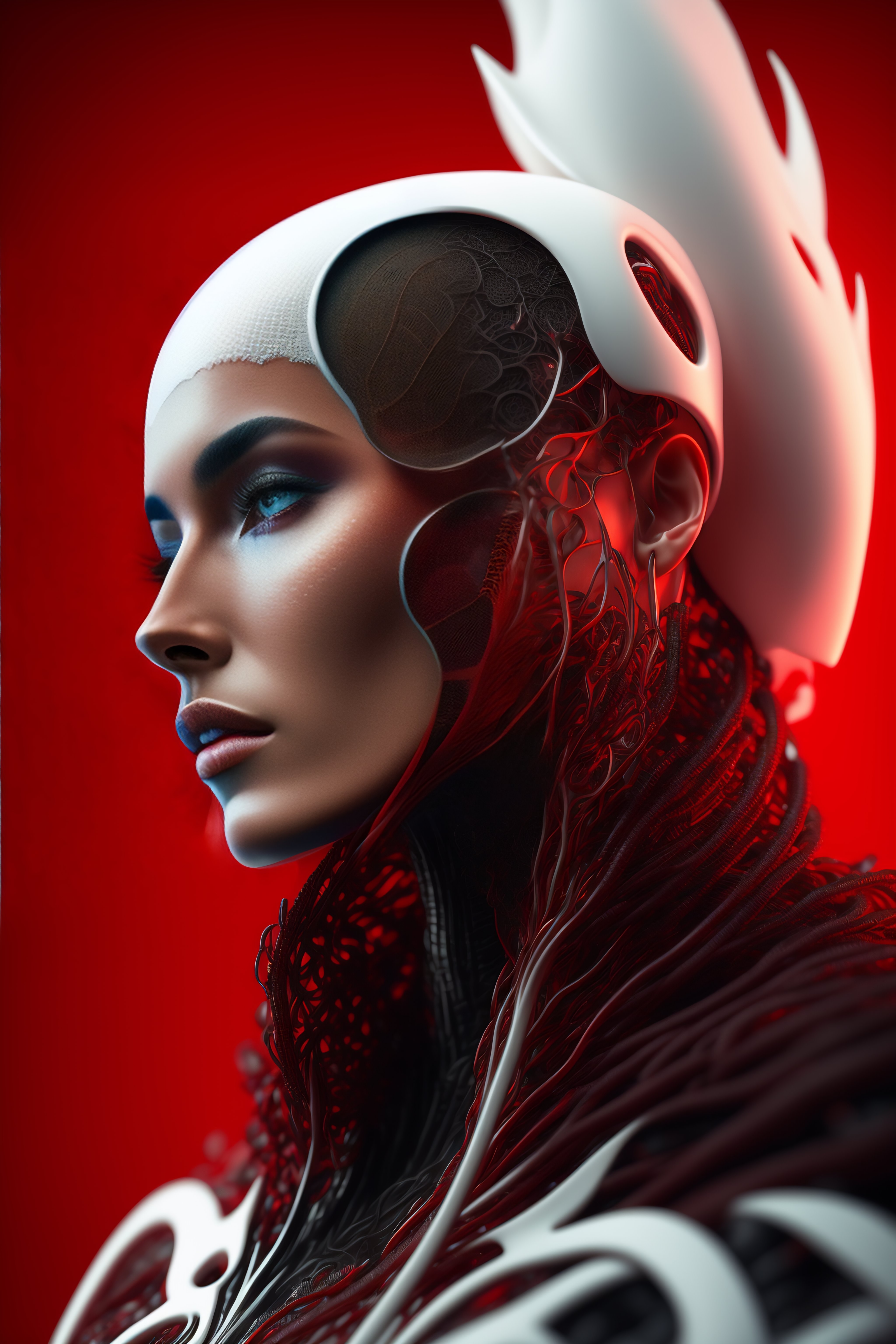 Lexica - Complex 3d render ultra detailed of a beautiful profile ...
