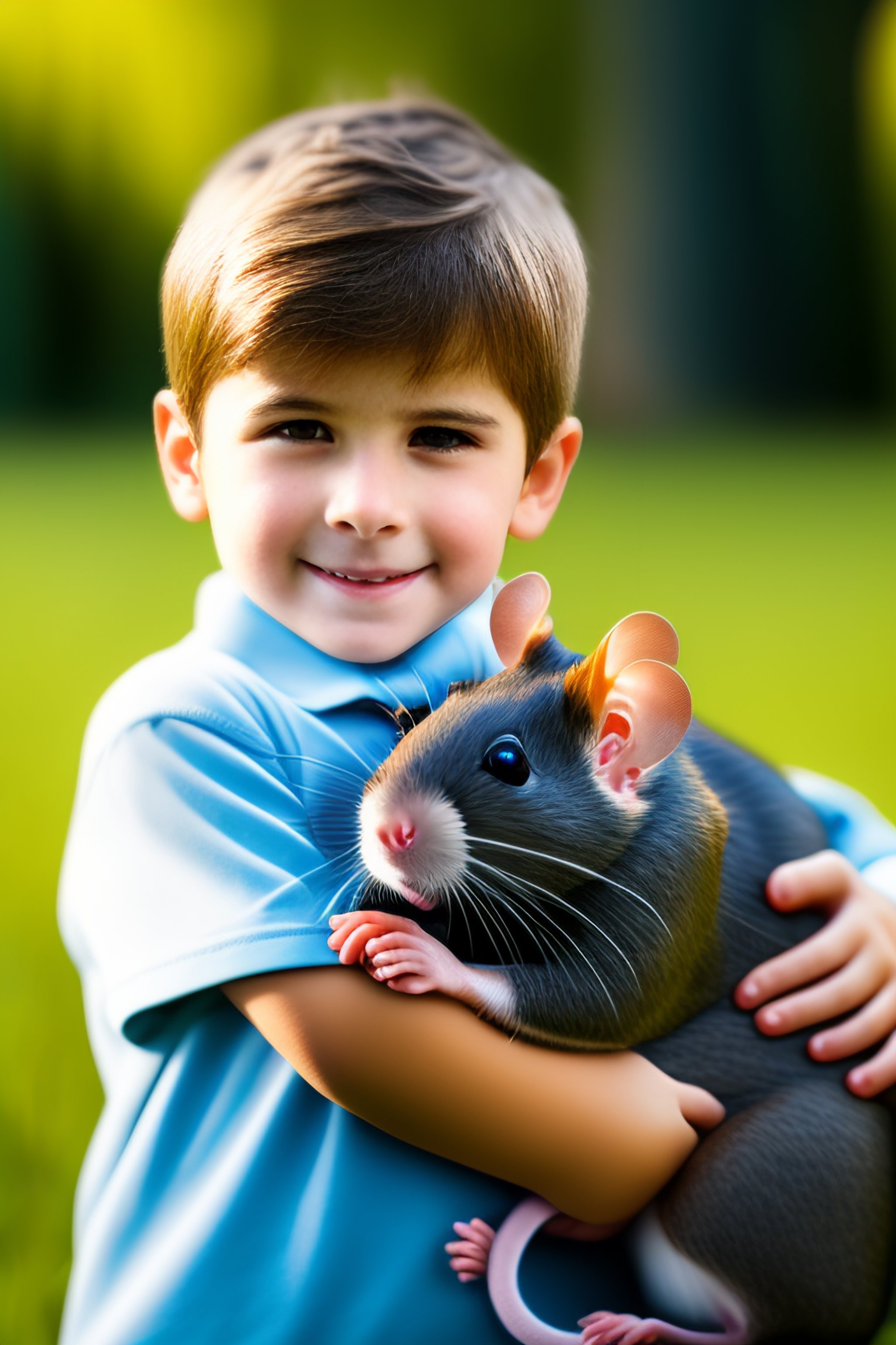 Lexica Boy with pet rat