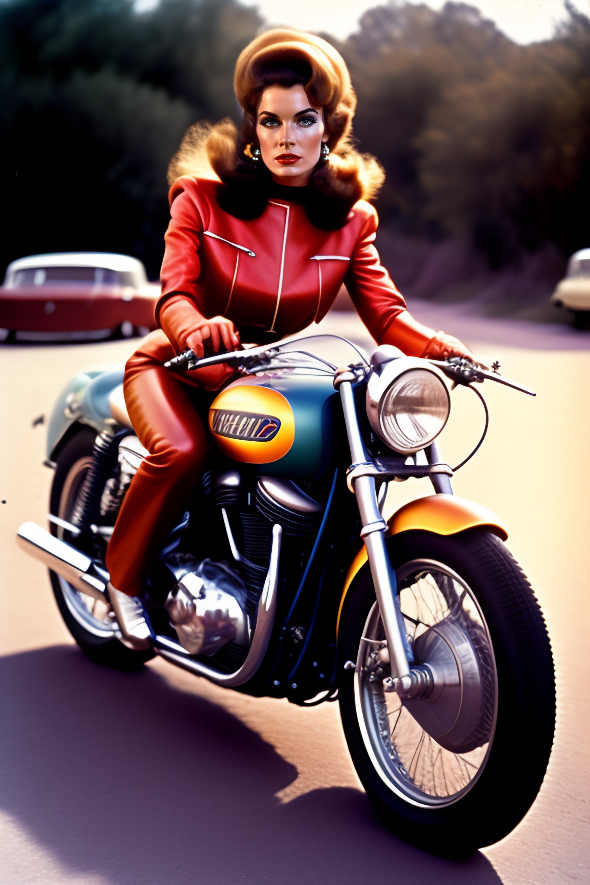 Vintage Biker Girl Photograph by My Head Cinema - Pixels