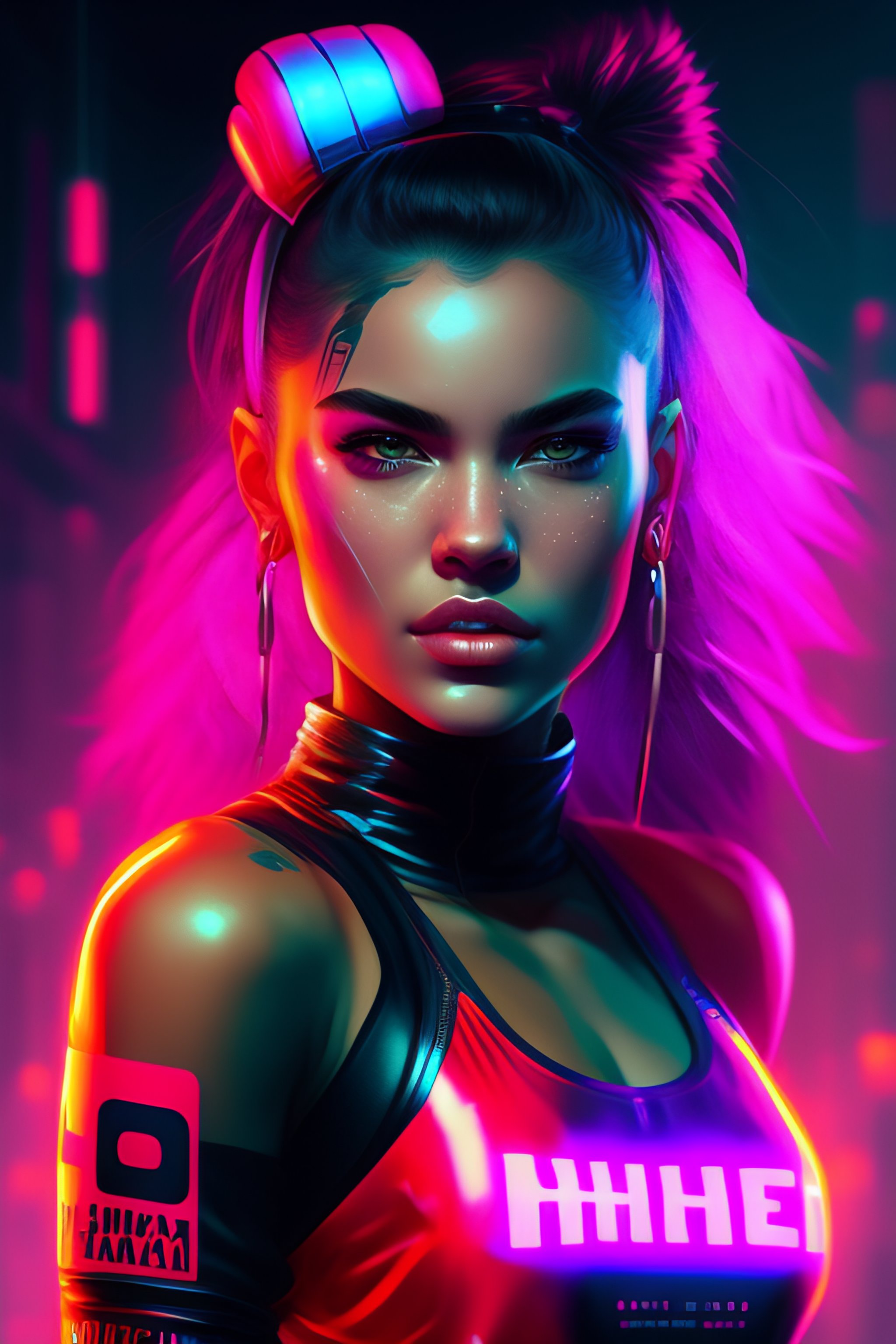 Lexica - Detailed portrait Neon boxer Girl with a dragon tattoo ...