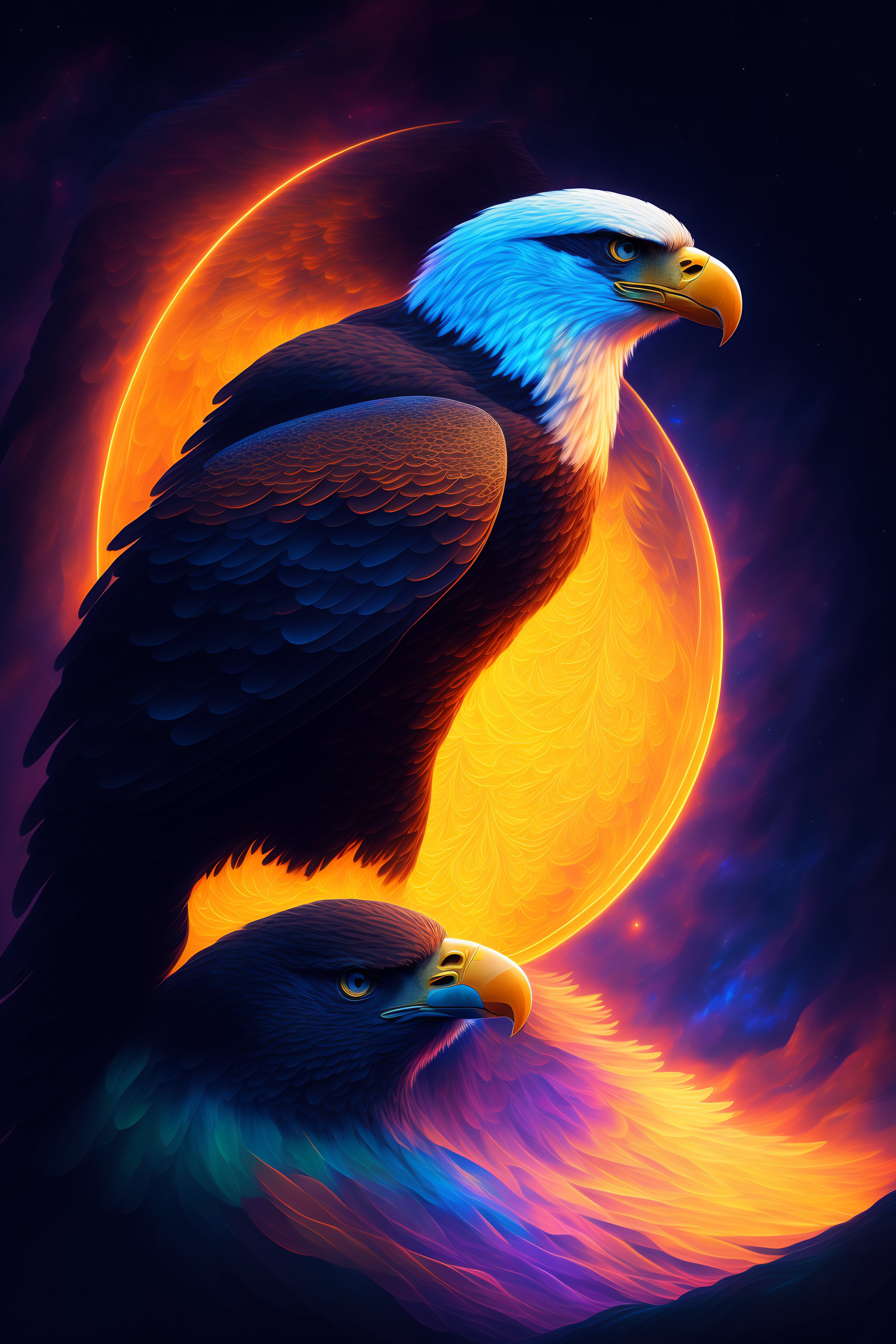 Lexica - Eagle, extremely detailed painting, beautiful glowing ...