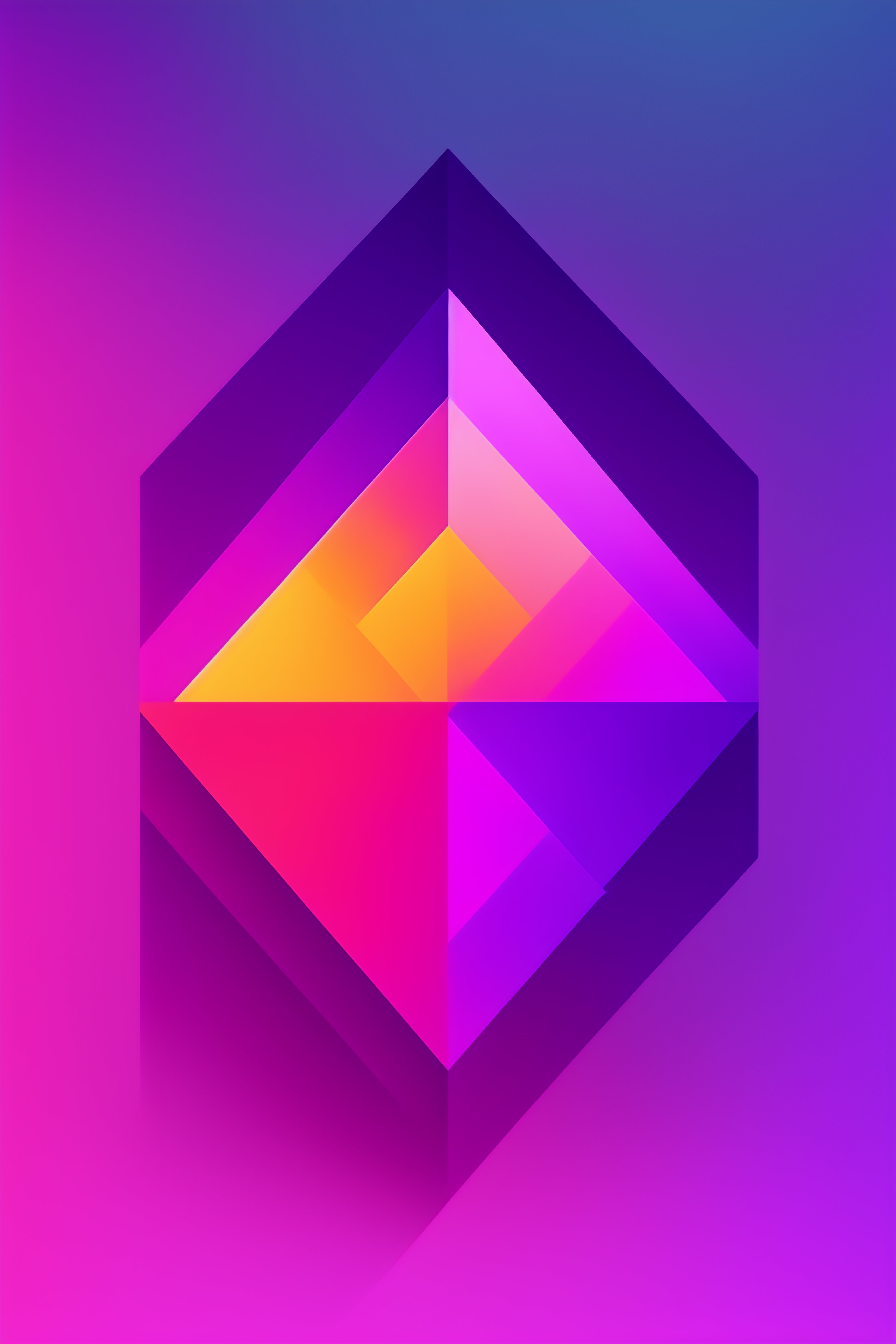Lexica - Game programming logo, purple gradient, flat design