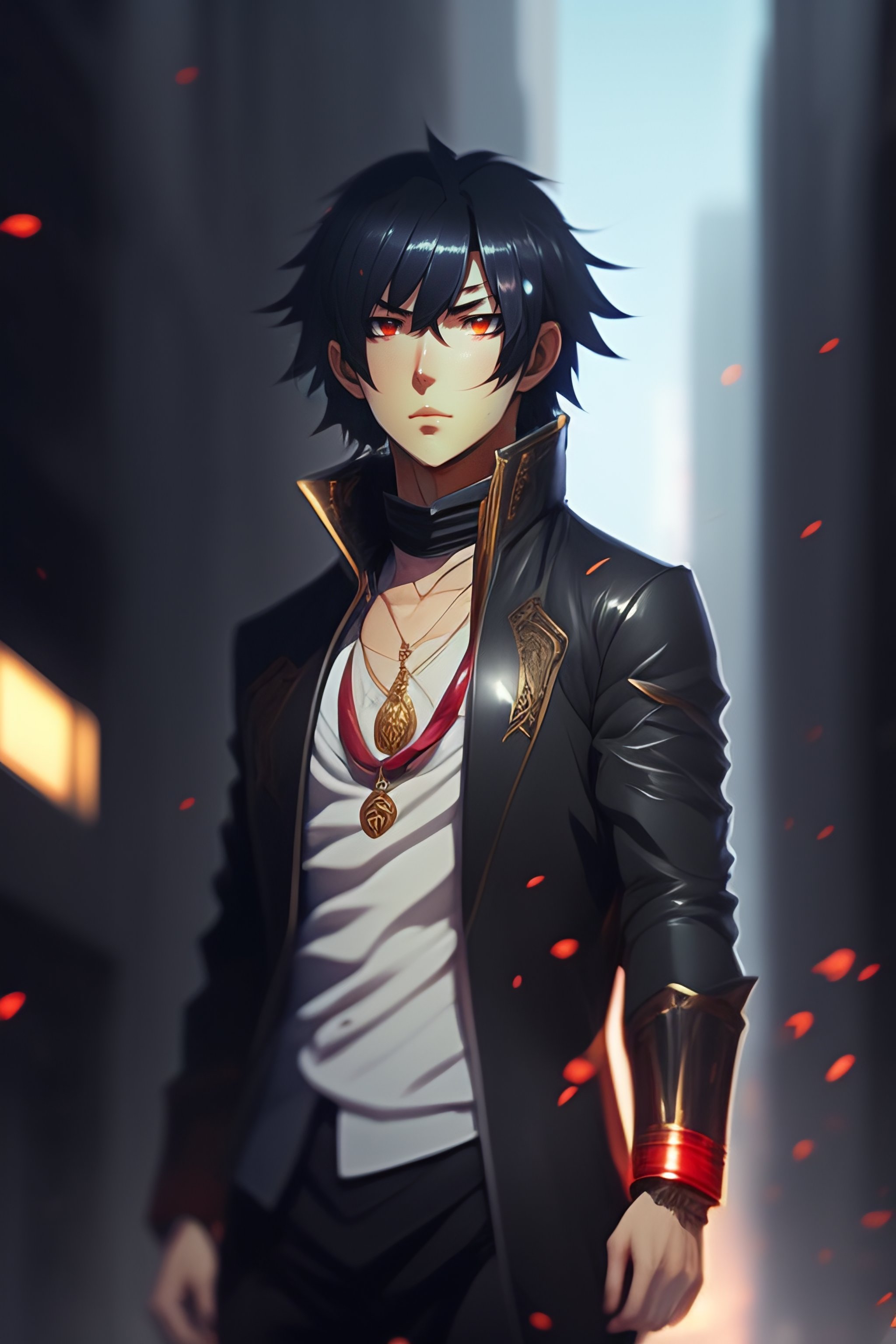 Lexica Digital Art Anime Key Visual Full Body Portrait Character Concept Art Man With Flowing